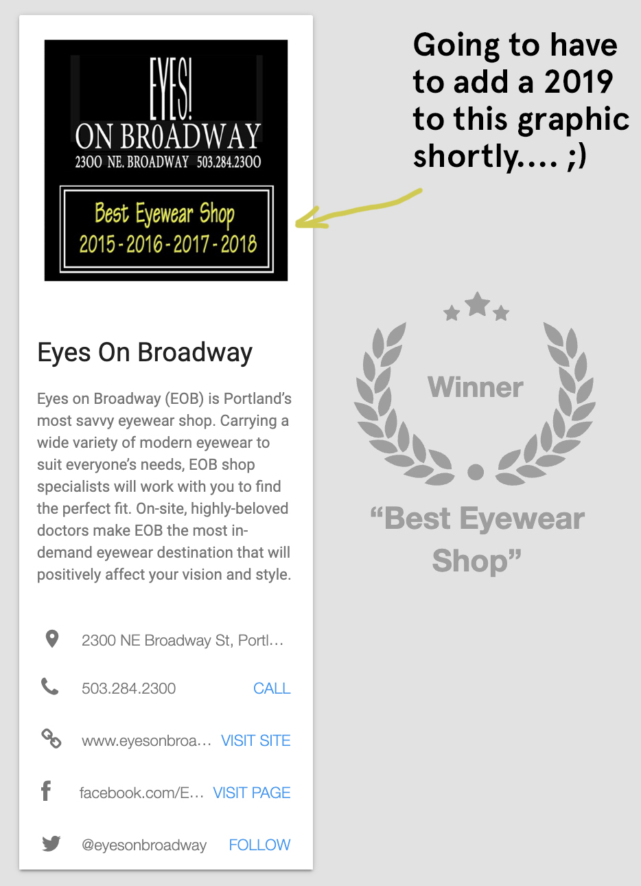 Yep, it’s official. Win numero cinco. Amazing. Thanks to all who voted and spread the word! Image Courtesy: wweek.com