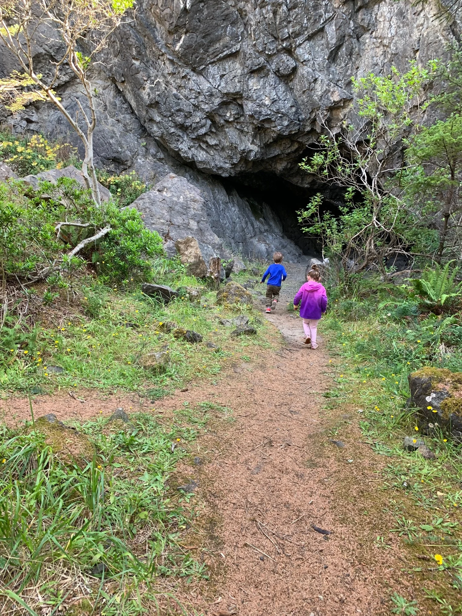 This is the largest cave in the area (and when you actually get to it it is HUGE). This cave is marked on the above map. Image Courtesy: Dan Meyers