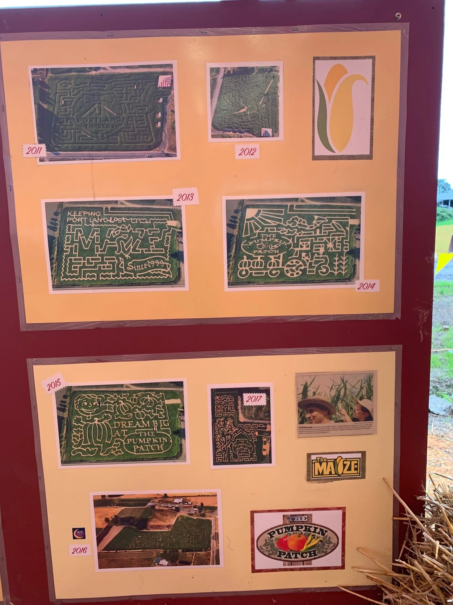  The rest of the historical, corn maze designs from the recent past. Image Courtesy: Dan Meyers 