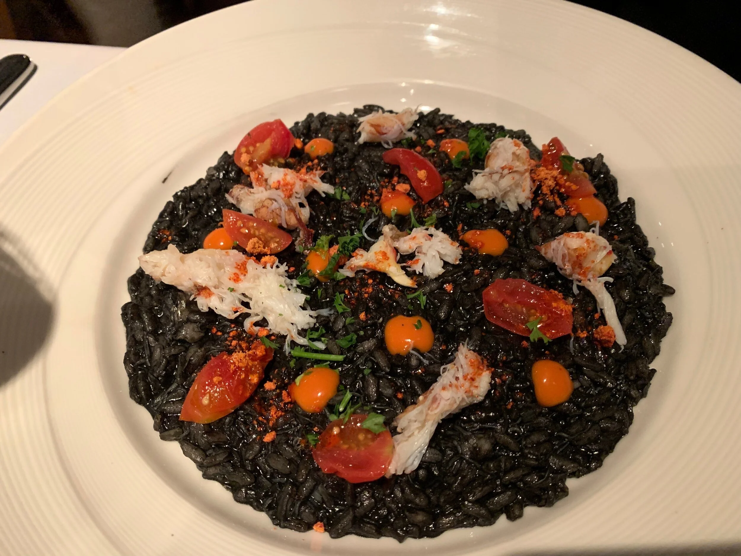  My wife had the Dungeness Crab Risotto with Squid Ink at our last visit. She was NOT disappointed. Image Courtesy: Dan Meyers 
