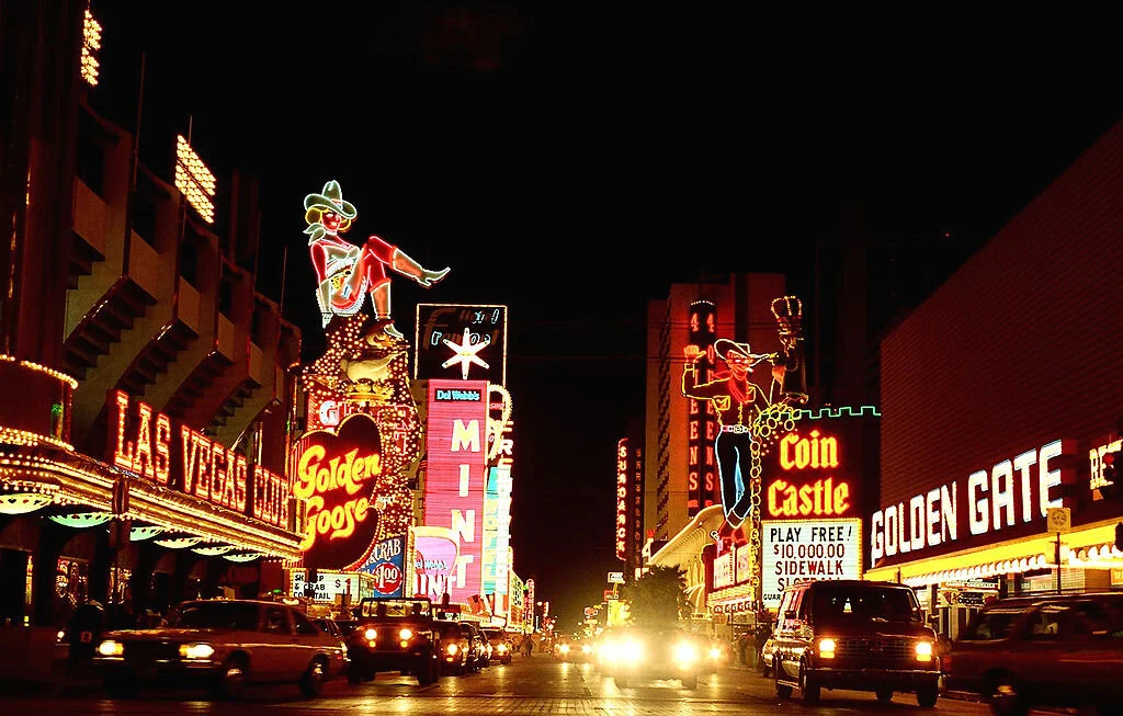 “Old Vegas,” as it’s known, is my favorite part of town. The number of neon lights is astounding. Image Courtesy: Vegas Wineaux