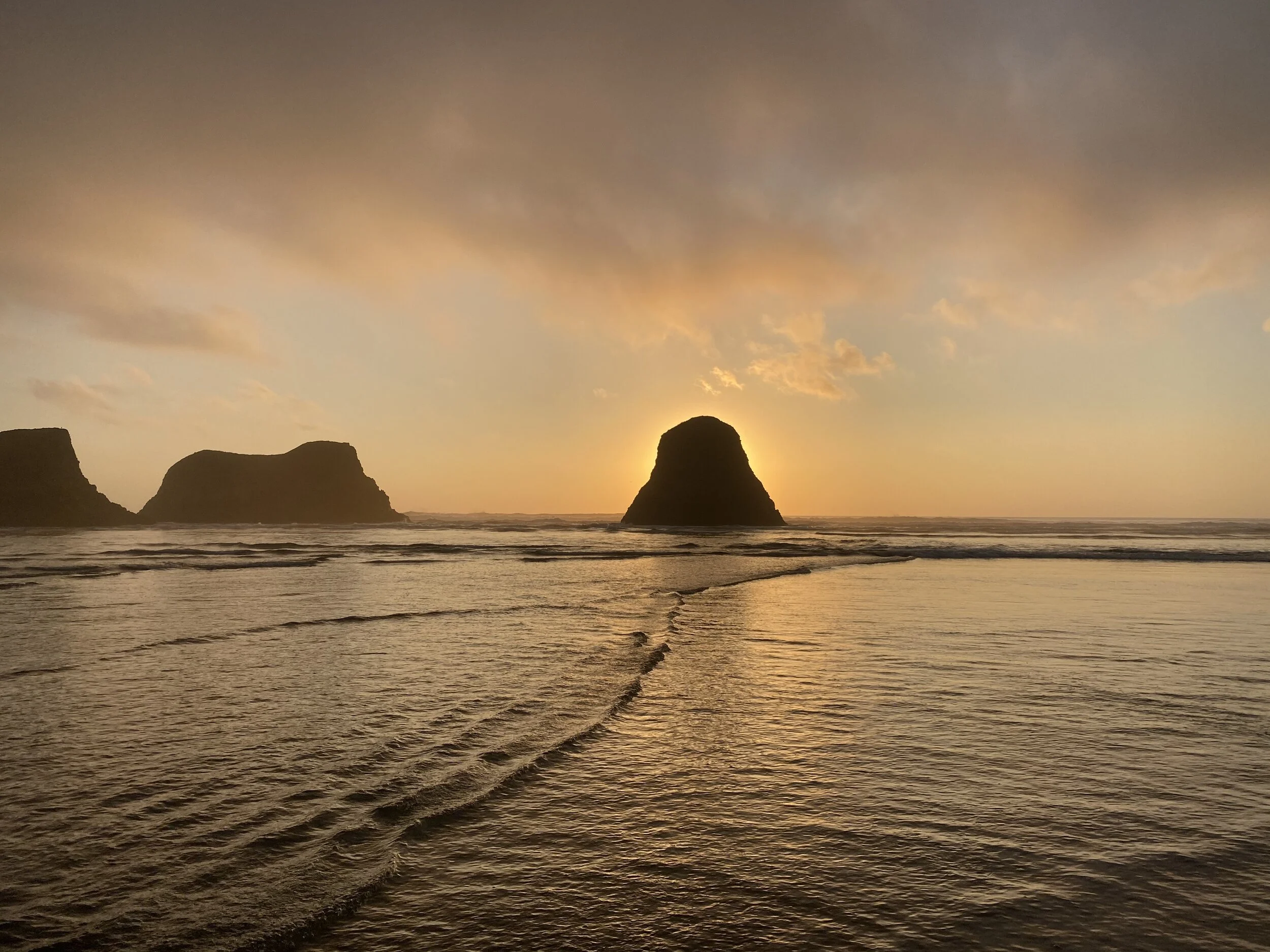 This shot, near where the movie The Goonies was filmed in the 80’s, really struck me. A backlit monolith, glowing for the camera. Image Courtesy: Dan Meyers
