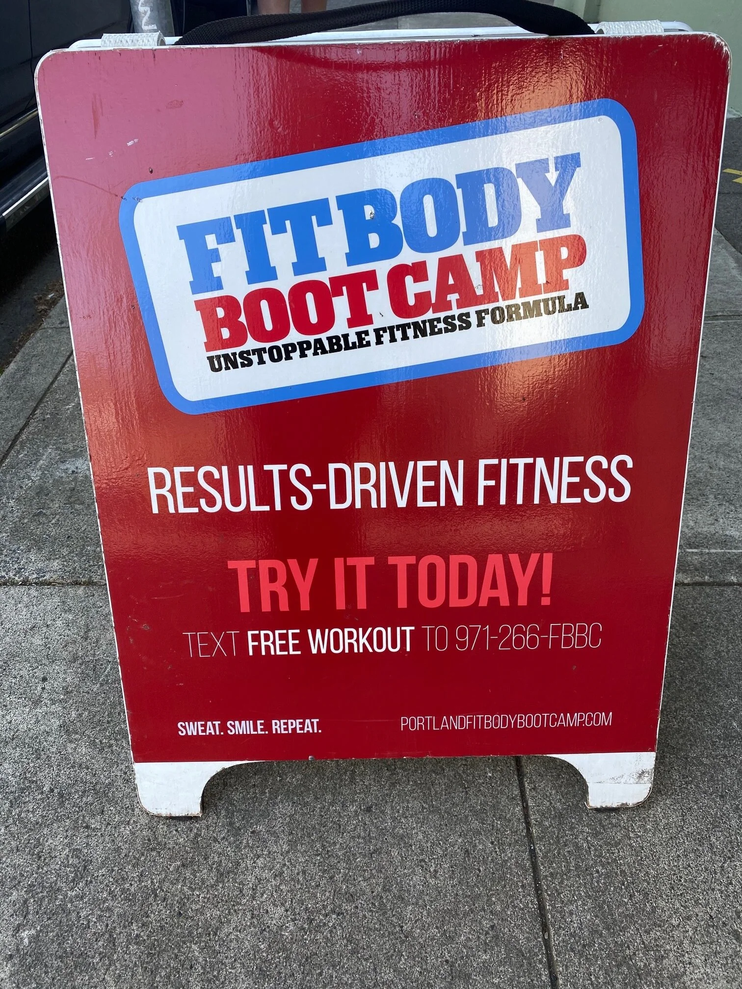  Sweat. Smile. Repeat. Gotta love that endorphine-driven phrase. Fit Body Boot Camp is your answer to shed un-wanted, corona+winter pounds. Image Courtesy: Dan Meyers 