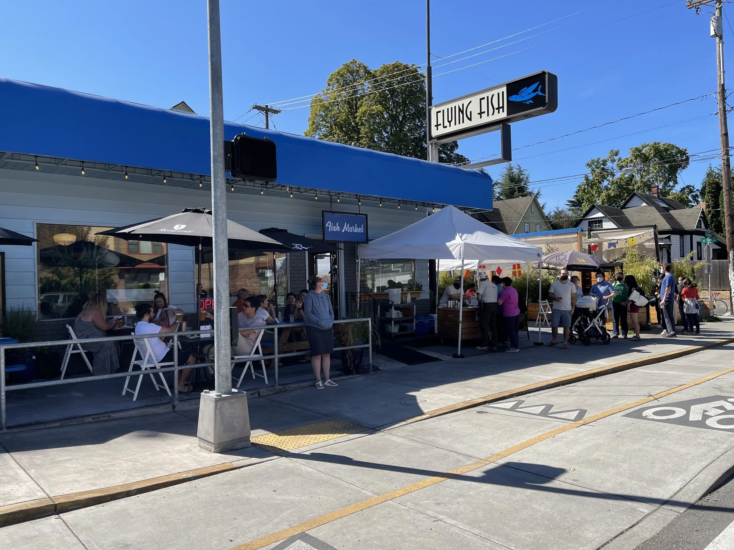 Portland is lucky to have the Flying Fish Co. gracing its streets. Look no further for excellent, sustainably-procured fish, oysters, meats and more. Eat on-site, or takeaway fresh for cooking. Image Courtesy: Dan Meyers