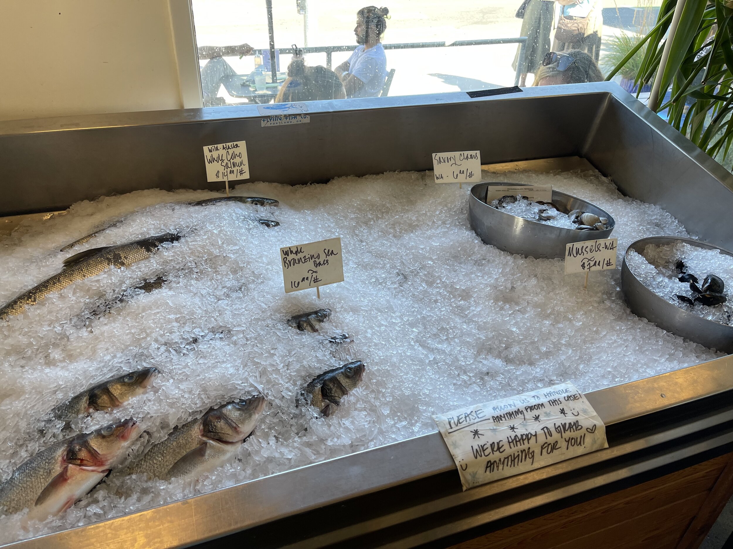 From wild, alaskan Coho to Washington-state mussels, this iced bar is ever-surprising. Image Courtesy: Dan Meyers
