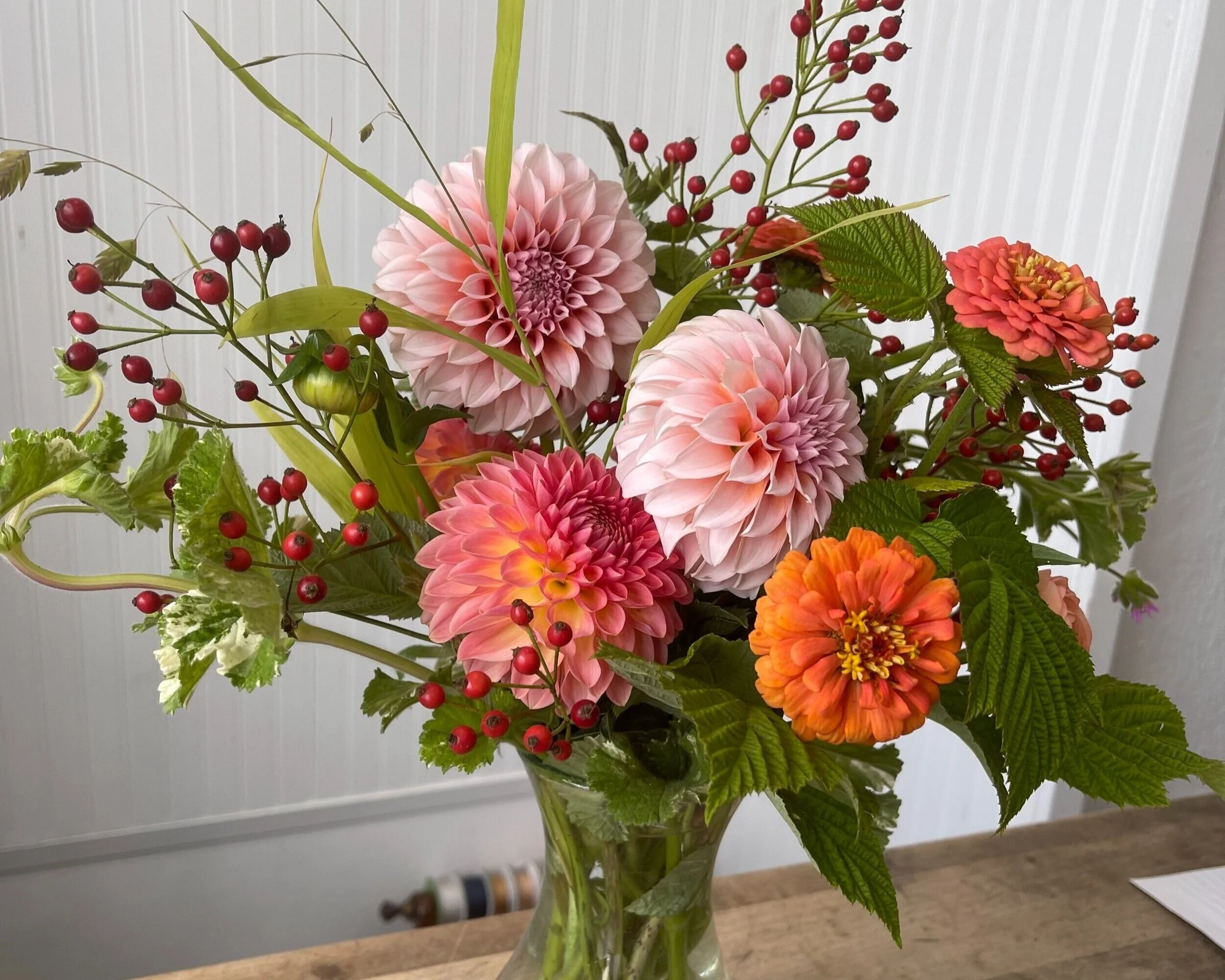 Here is the beautiful bouquet crafted by Hilary Horvath herself, for me. Lucky me!  Image: Dan Meyers 