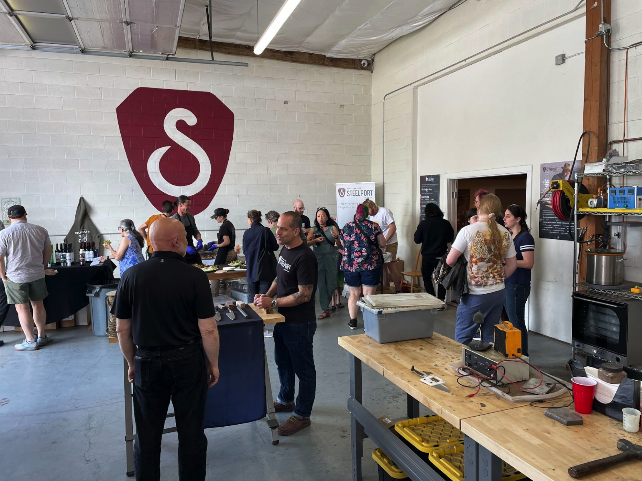 A view inside the STEELPORT Knife Co. factory at last year’s event. Not just a place for transactions, the market enables attendees to immerse themselves in the local artisan scene. Featuring farm-to-table samples, demos, and factory tours, the market presents a unique chance to engage with the artisans, understand their crafts, and discover the stories behind their products. Image STEELPORT Knife Co.