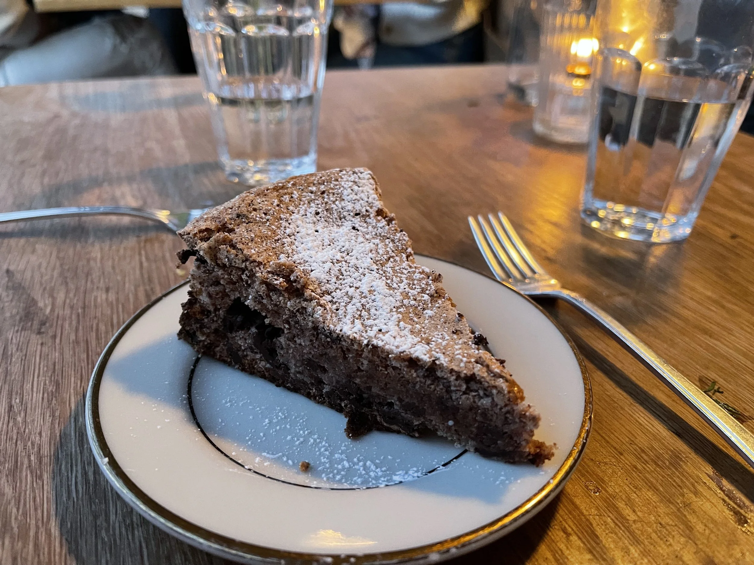  The chocolate almond cake at Luce, a nice finish. The only regret was not sampling their extensive wine list! Image Courtesy: Dan Meyers 
