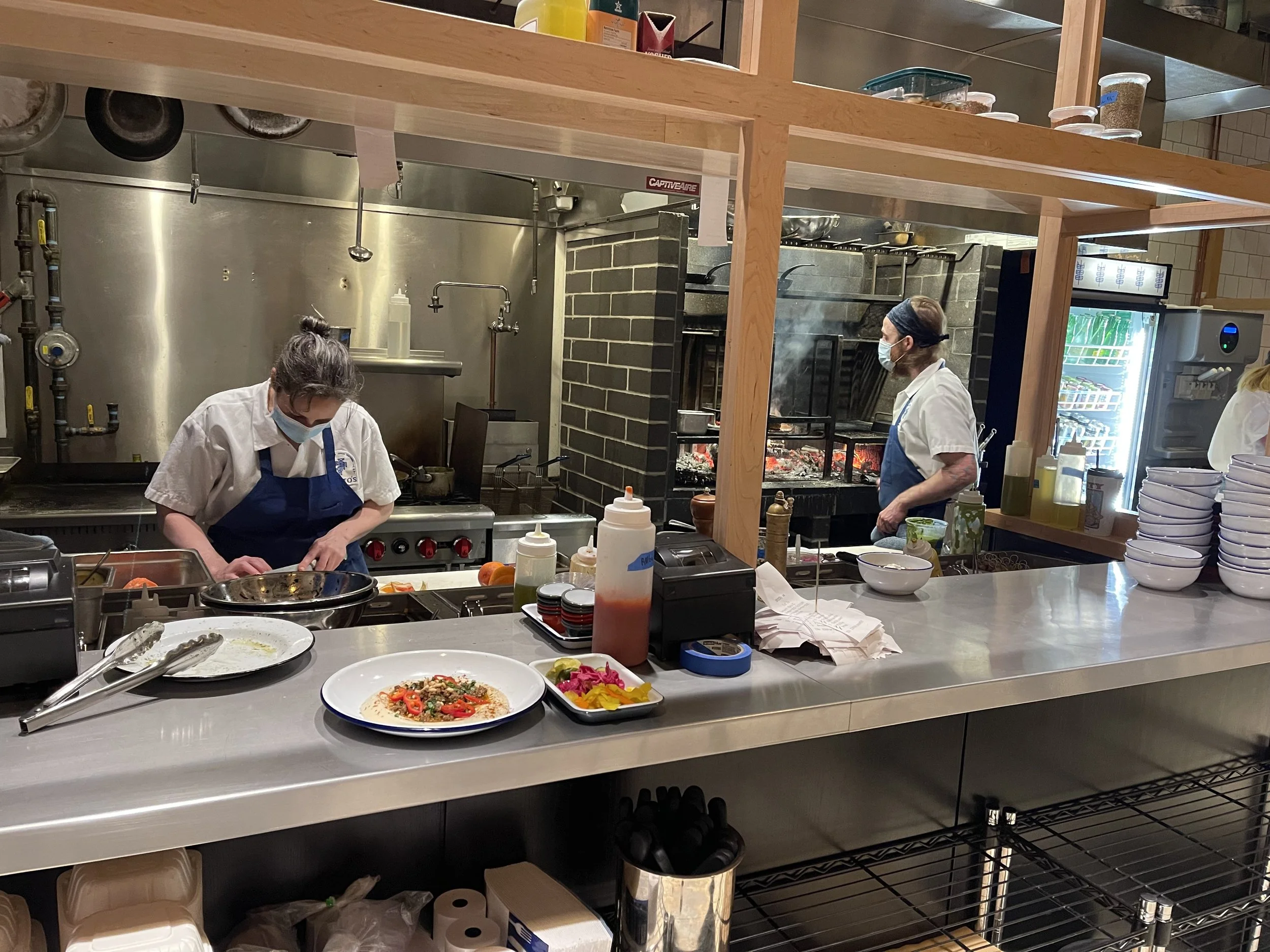 The kitchen at Bluto’s is where the magic happens. They were happy to permit me to take a picture there and were excited about how well their restaurant was doing. Image Courtesy: Dan Meyers
