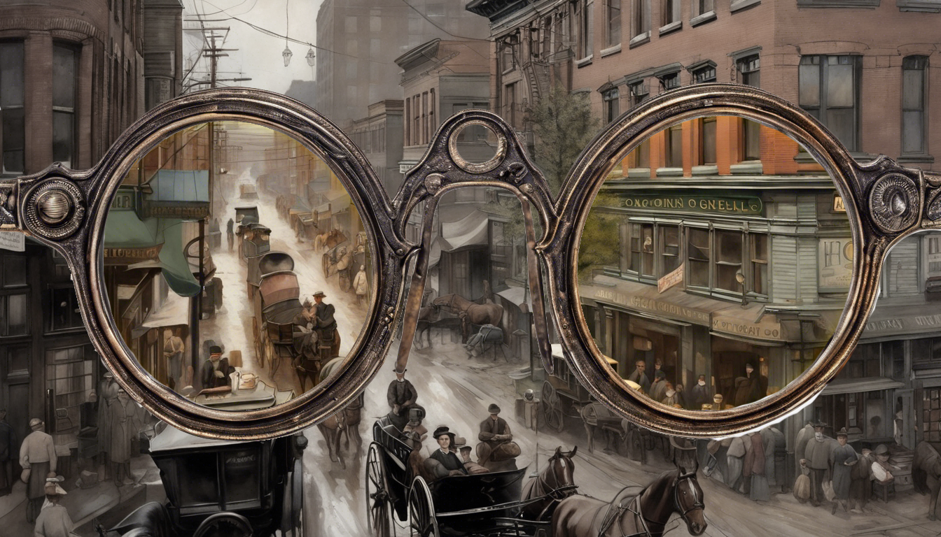  The view through the glasses brought the city alive! Image: Dreamstudio 