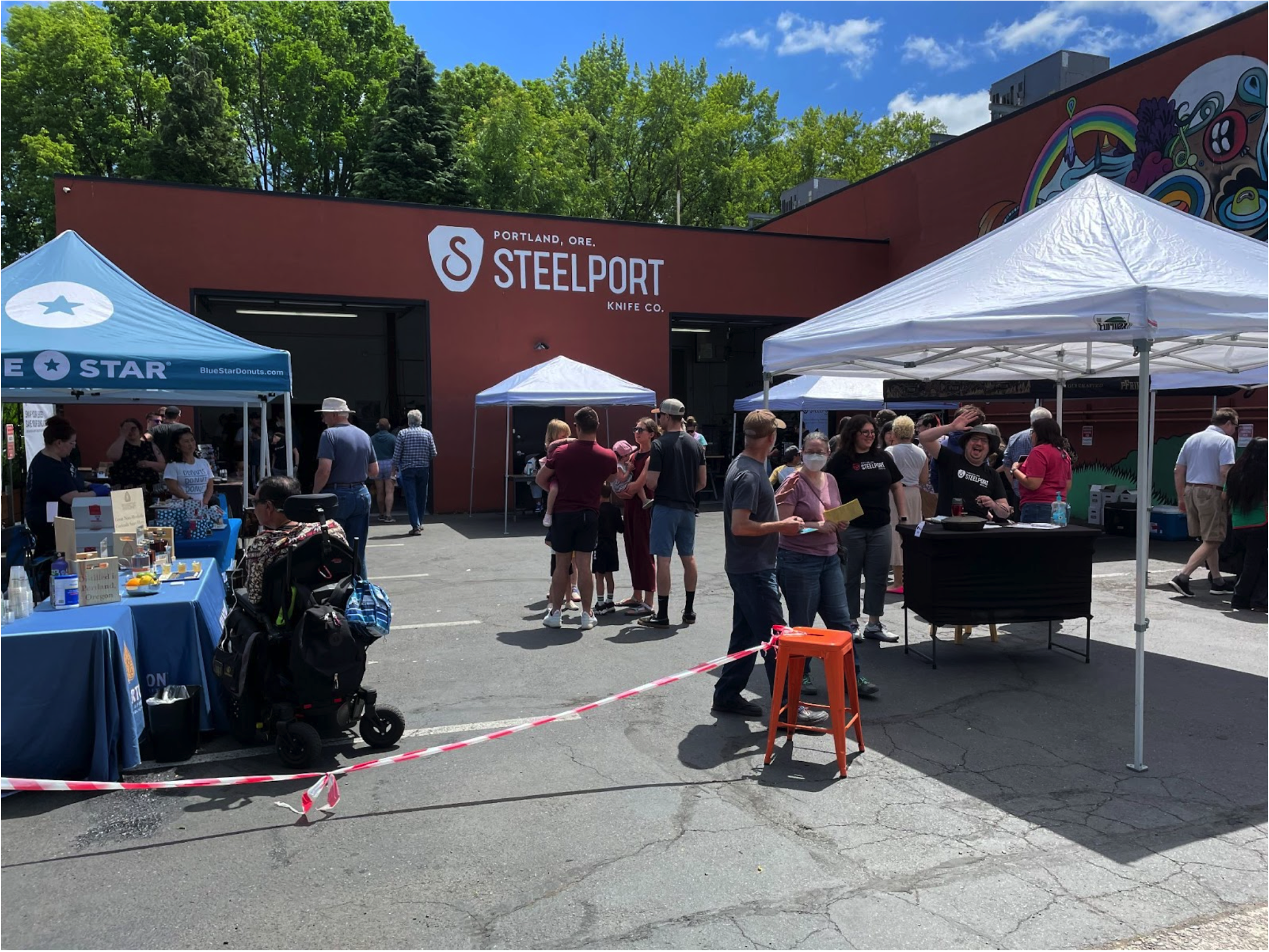 Here’s a pic of last year’s Pre-Father’s Day Artisan Market, just as it kicked off. As noted, the pop-up event is only three hours long, so the window is narrow but entirely worth it. Food and drink samples, factory tours, and more make this event a winner. Image: STEELPORT Knife Co.