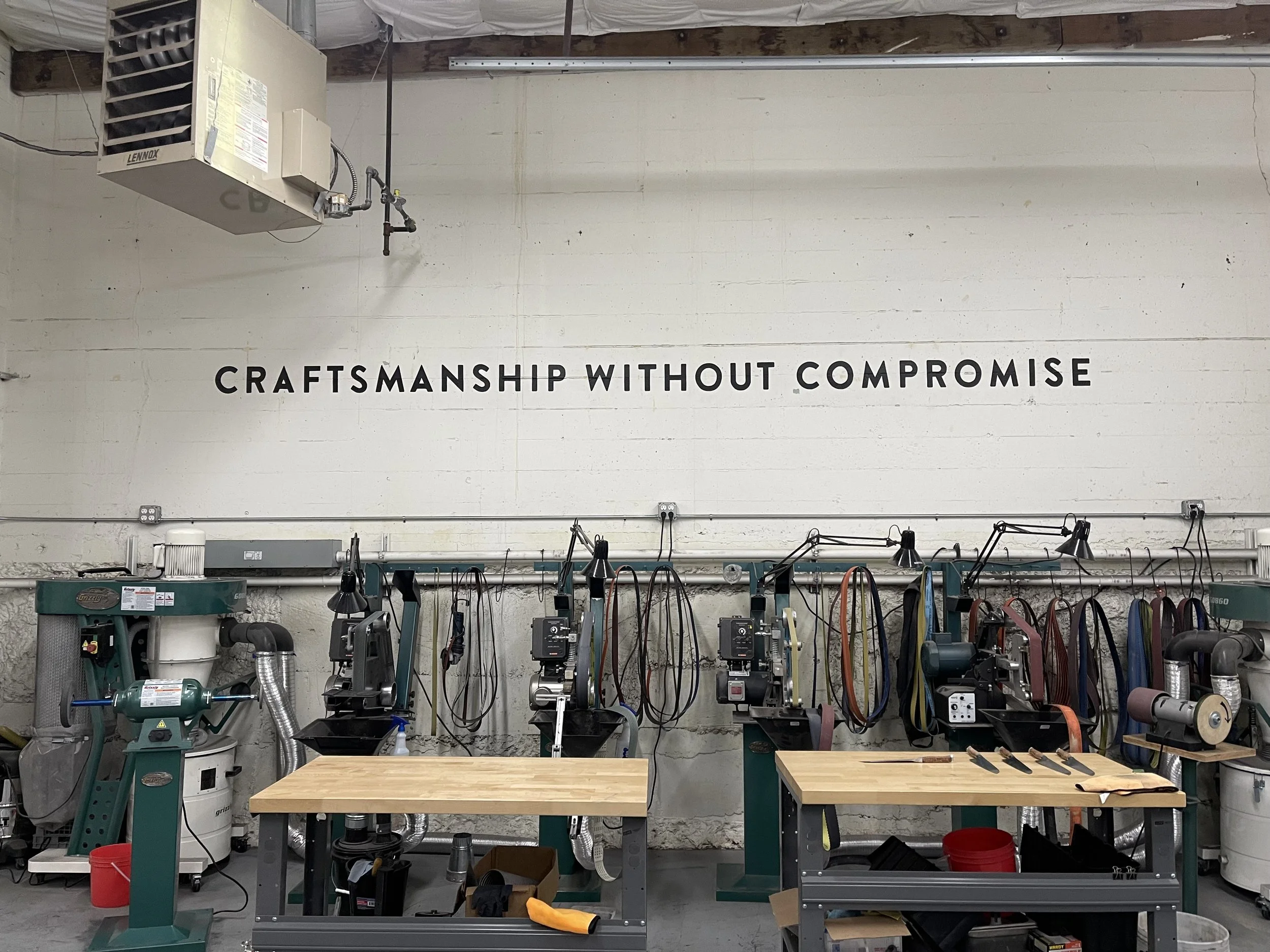  A truly telling statement on the wall at Steelport. I saw no corner cutting here…only a strict adherence to quality and hand-crafted uniqueness. Image: Dan Meyers 
