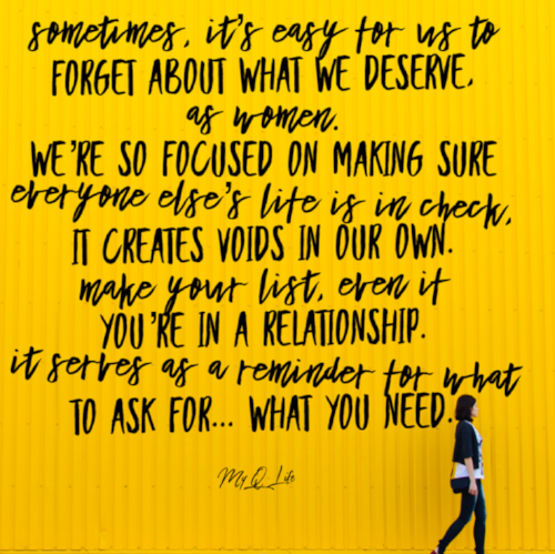 Remembering what you deserve...