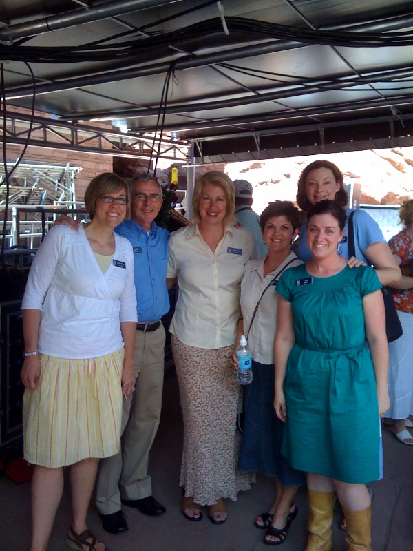 Red Rocks - Mormon Tabernacle Choir Tour - Jeannine Goeckeritz with friends.jpg
