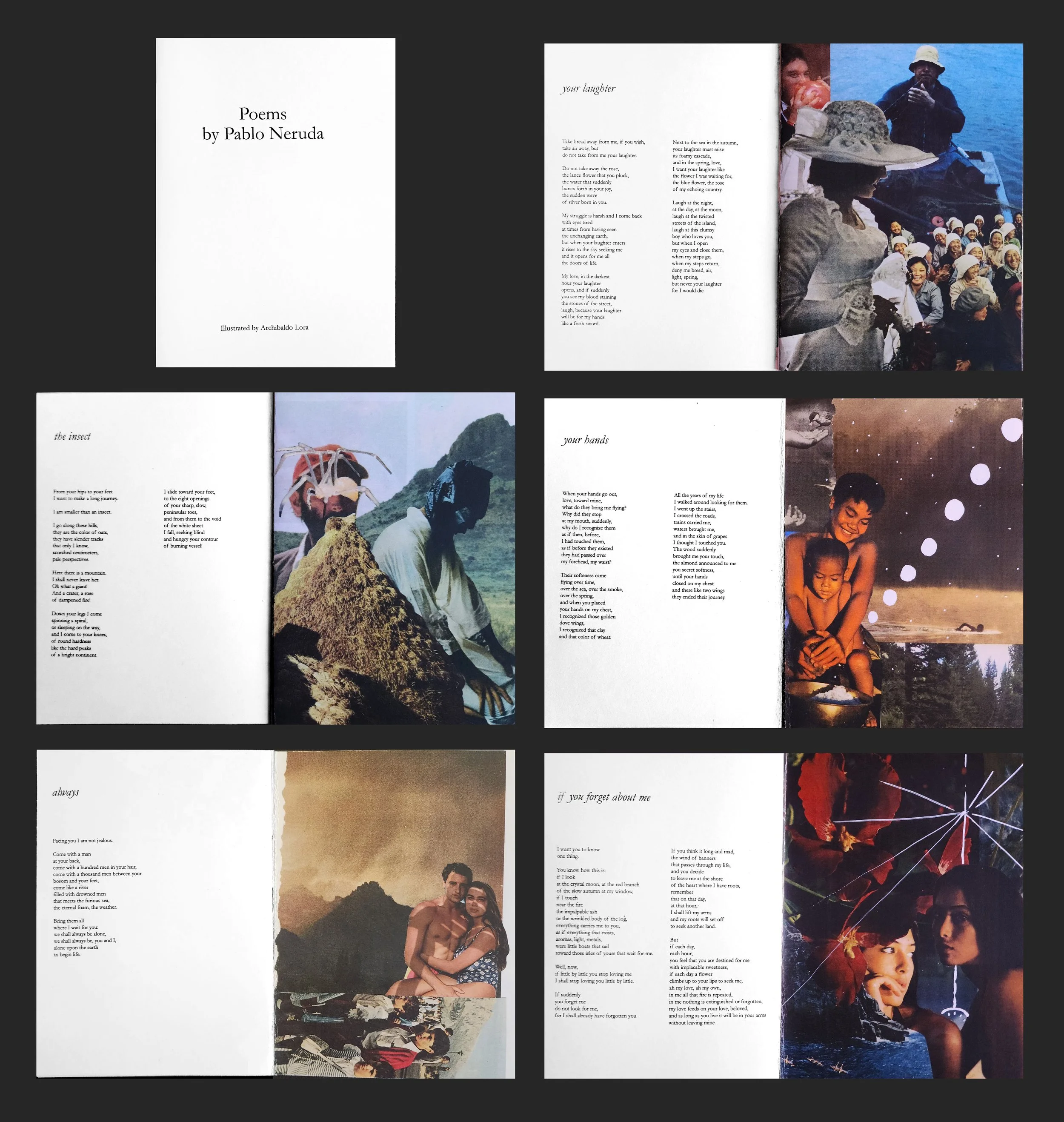  Illustrations inspired by a collection of Pablo Neruda poems 