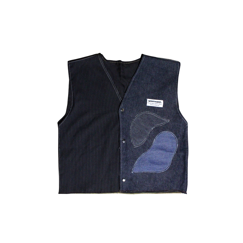 Denim Stripe Vest