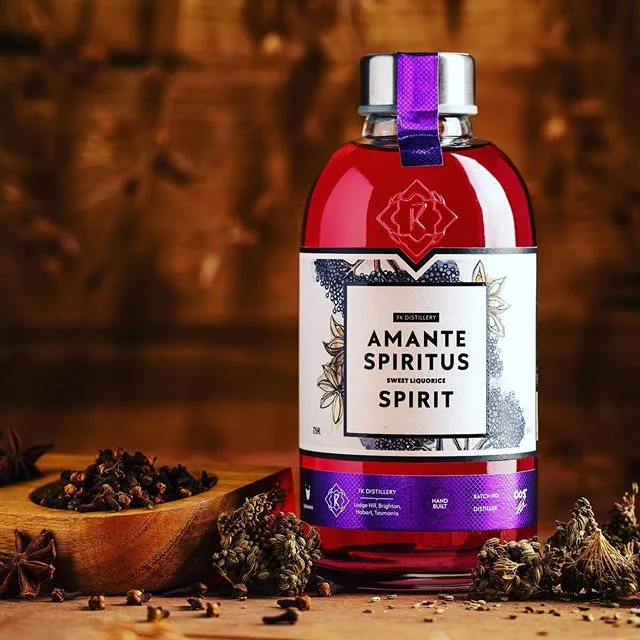 Last but not least. Amante Spiritus the Sweet Liquorice Spirit. 🖤😊🙌 #tasmanianspirits #liquorice