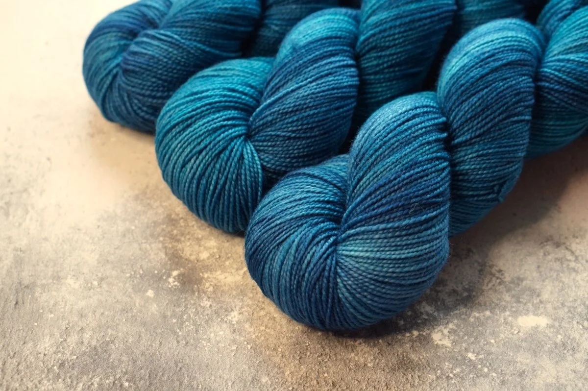 Deep Ocean (new recipe) - Little Bird Sock