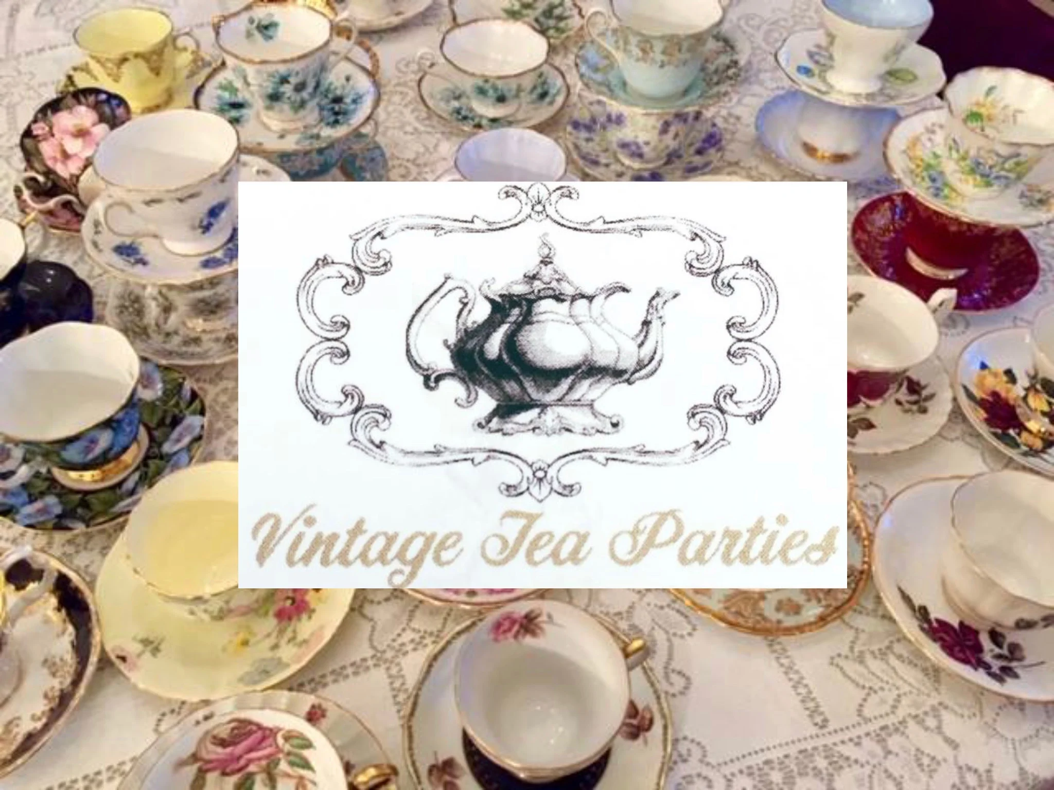 On January 7, Vintage Tea Parties set up a tea party display with photo op in the lobby of the theatre prior to the evening screenings of Tea With The Dames. Here are some of the photos: Tea Party