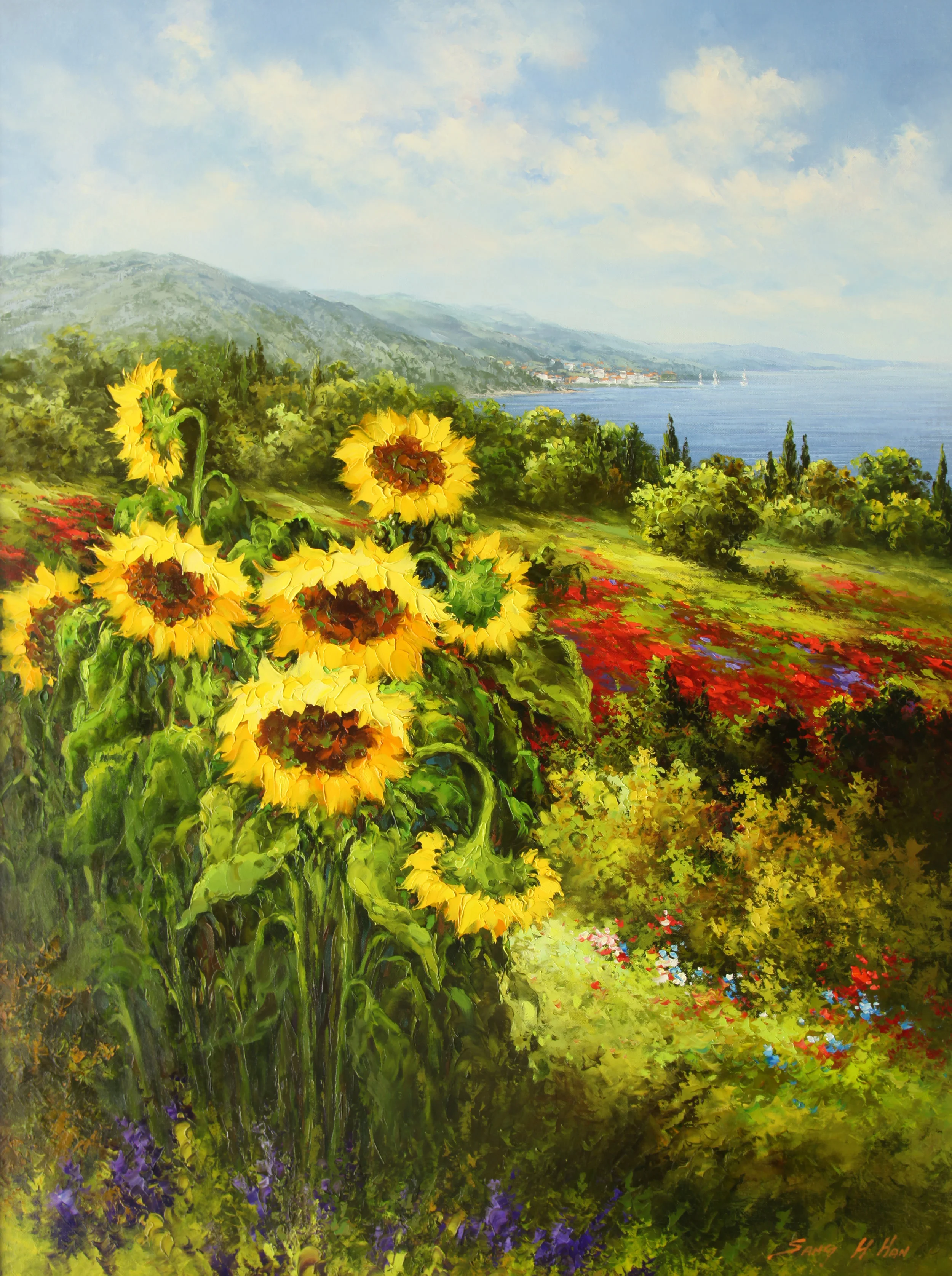 Sunflowers Along The Way III