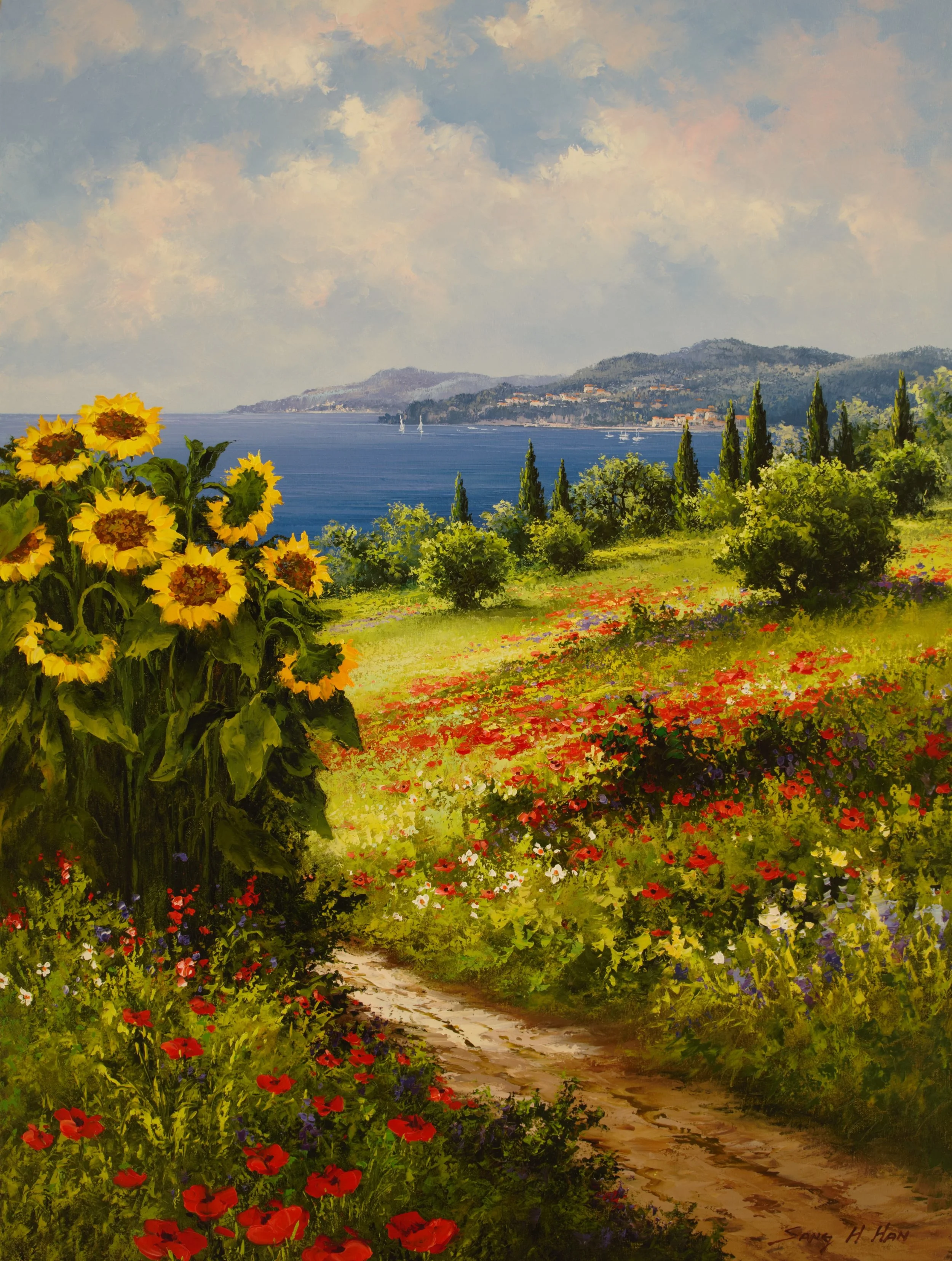 Sunflowers Along The Way V