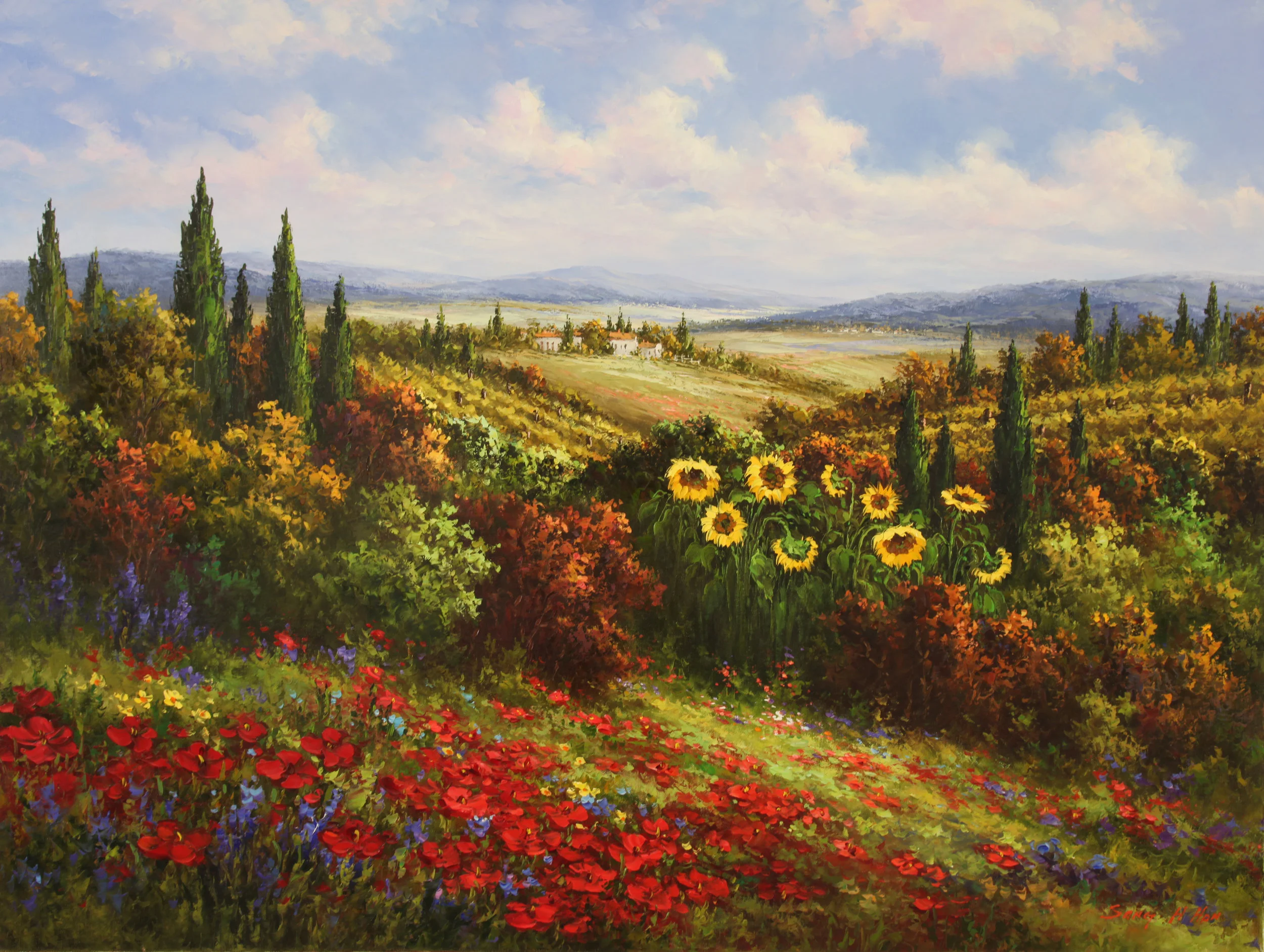 Tuscany Fields | Sang H. Han Fine Art