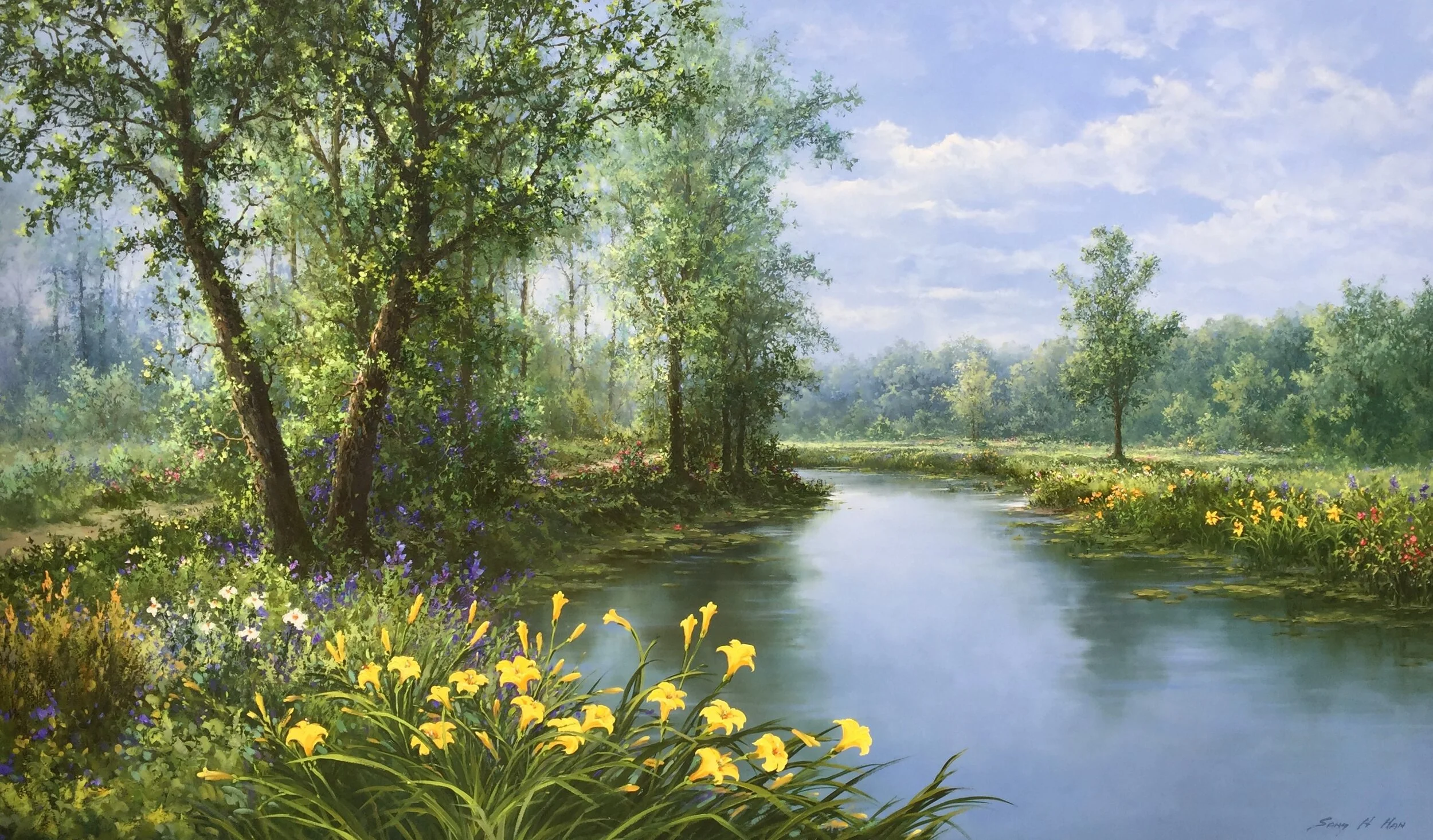 River Bloom 44x74.JPG