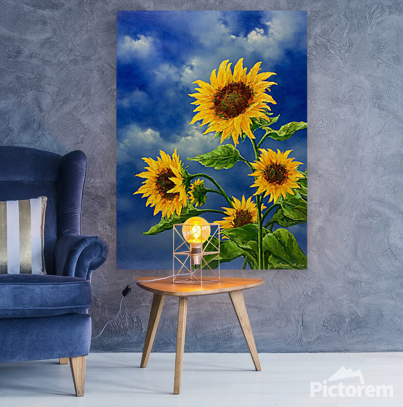 Blue Skies and Sunflowers-wall.jpeg