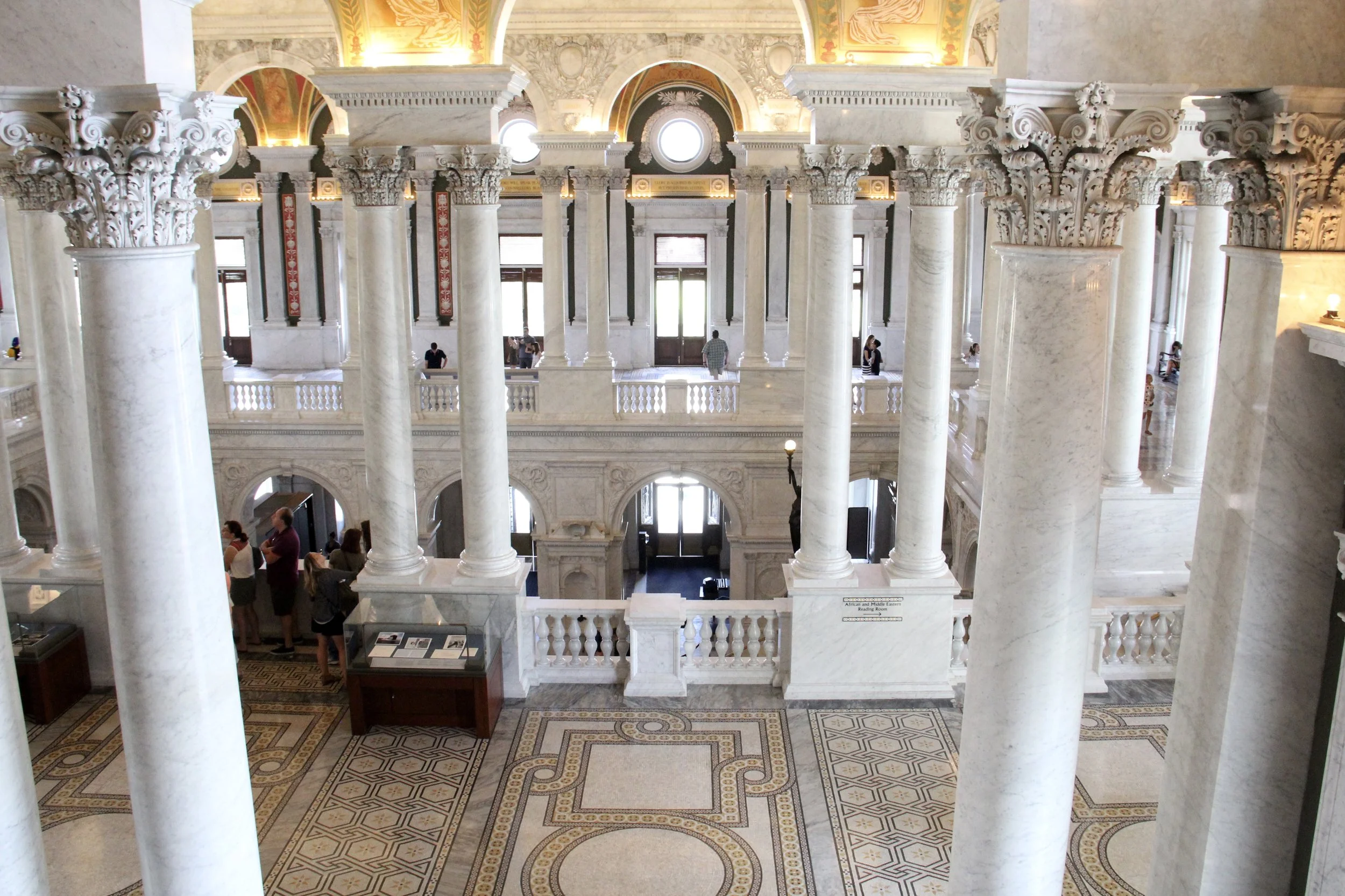 One of the most beautiful places we visited - the Library of Congress!