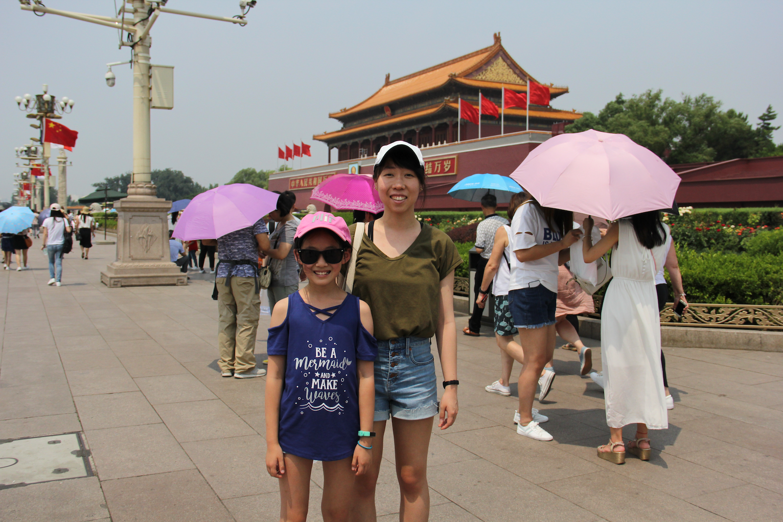 Good ol’ stereotypical tourist picture in front of the Forbidden City