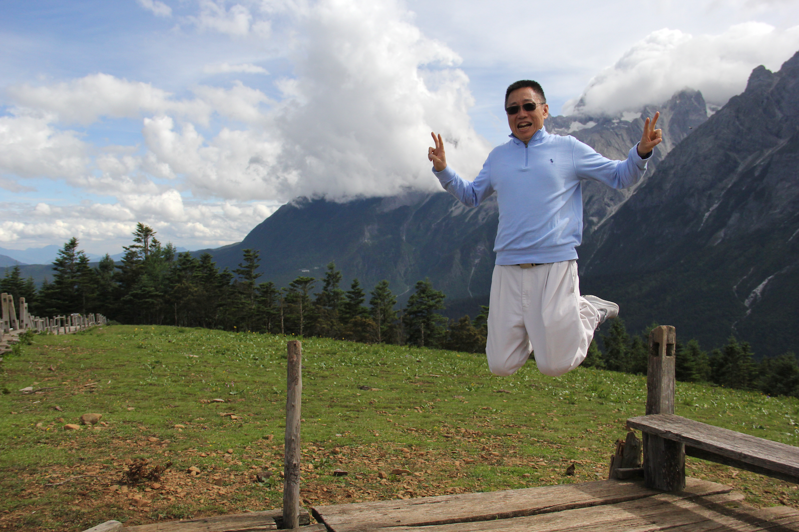 after climbing the mountain