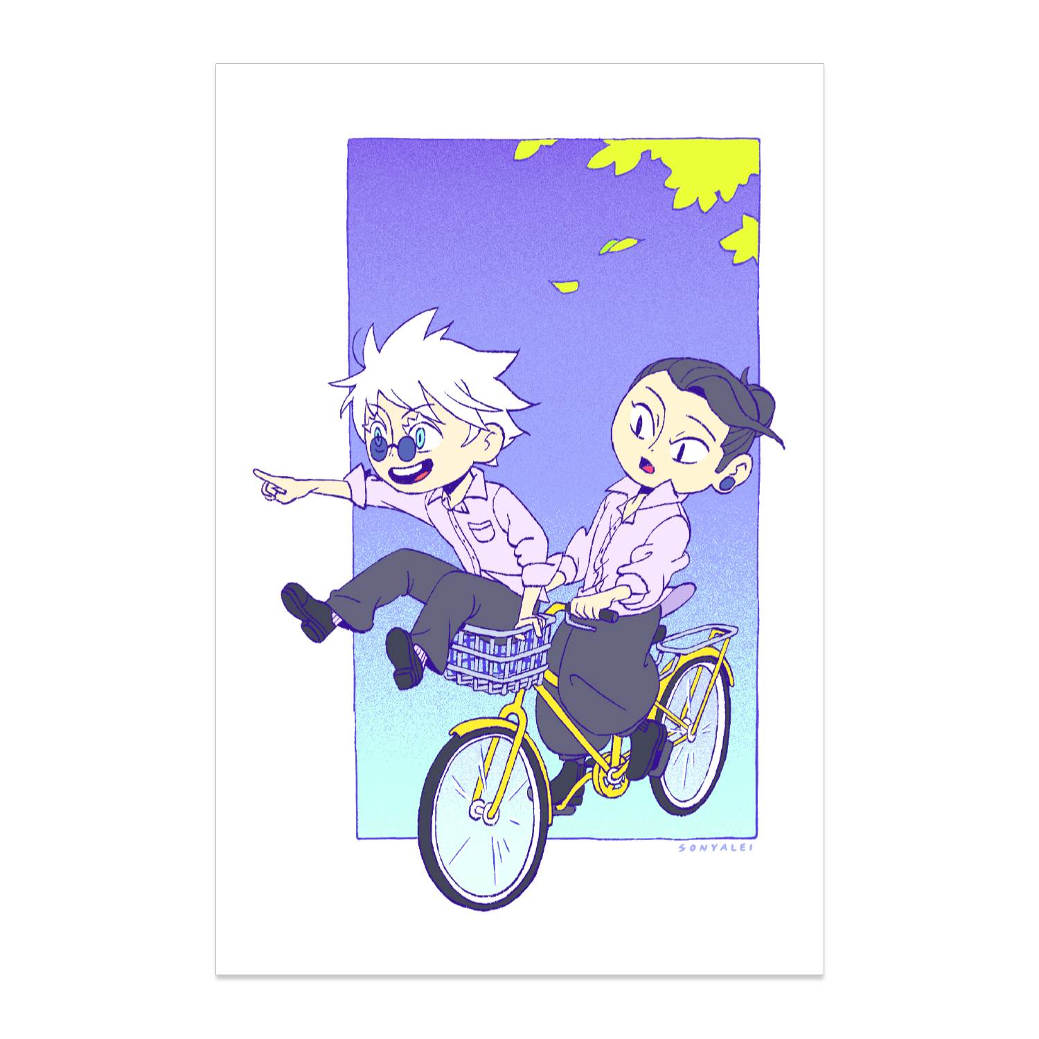 Gojo Geto bike print product image.png