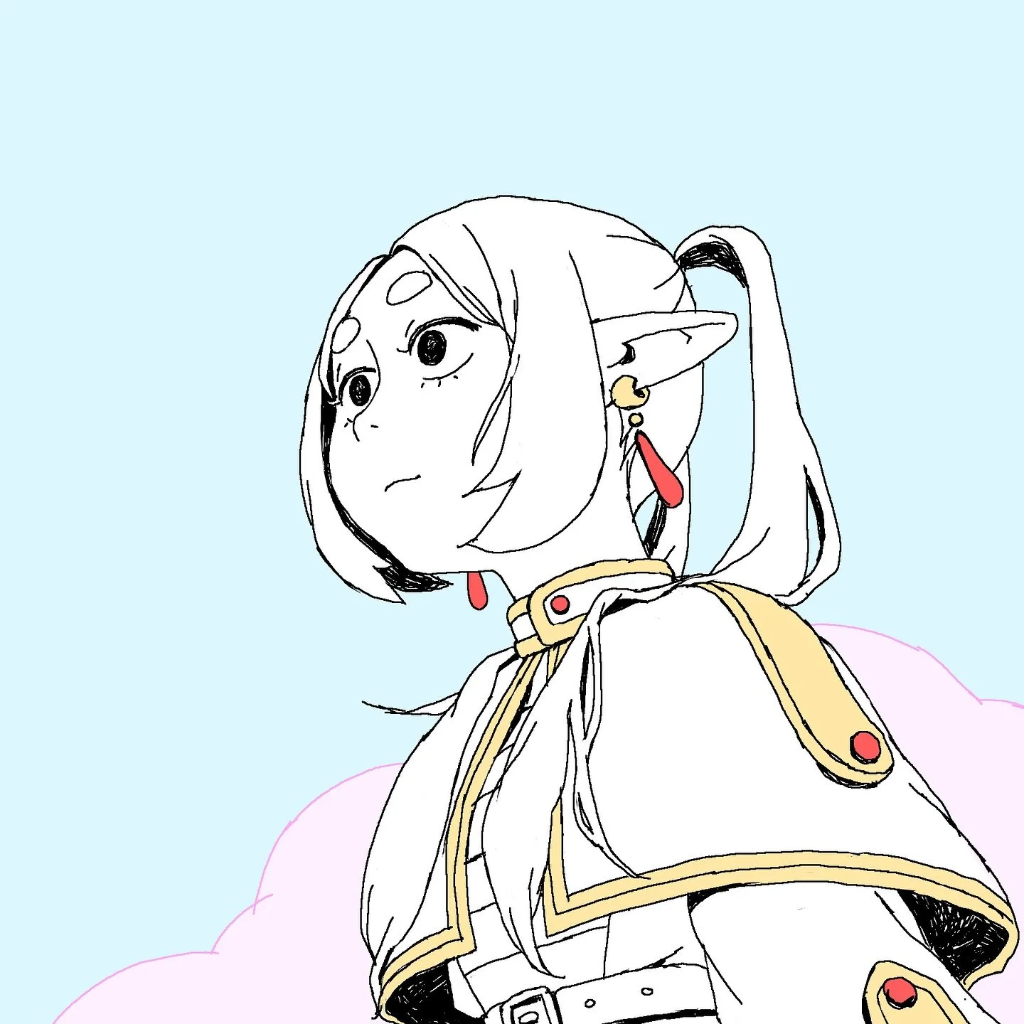 I was having a productive day but it got completely derailed when I saw this meme of a drawing challenge 😂 actually turned out to be a really good exercise!