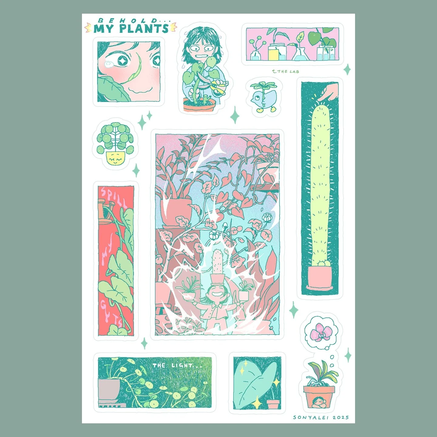 Behold&hellip; MY PLANTS ! ✨

Featuring some of my favorite plants I have (or had 🥲) throughout the years! Included pics of my muses for the &ldquo;spill my guts&rdquo; and cactus stickers 🤭

I&rsquo;ll have these for my online shop opening on Dec 