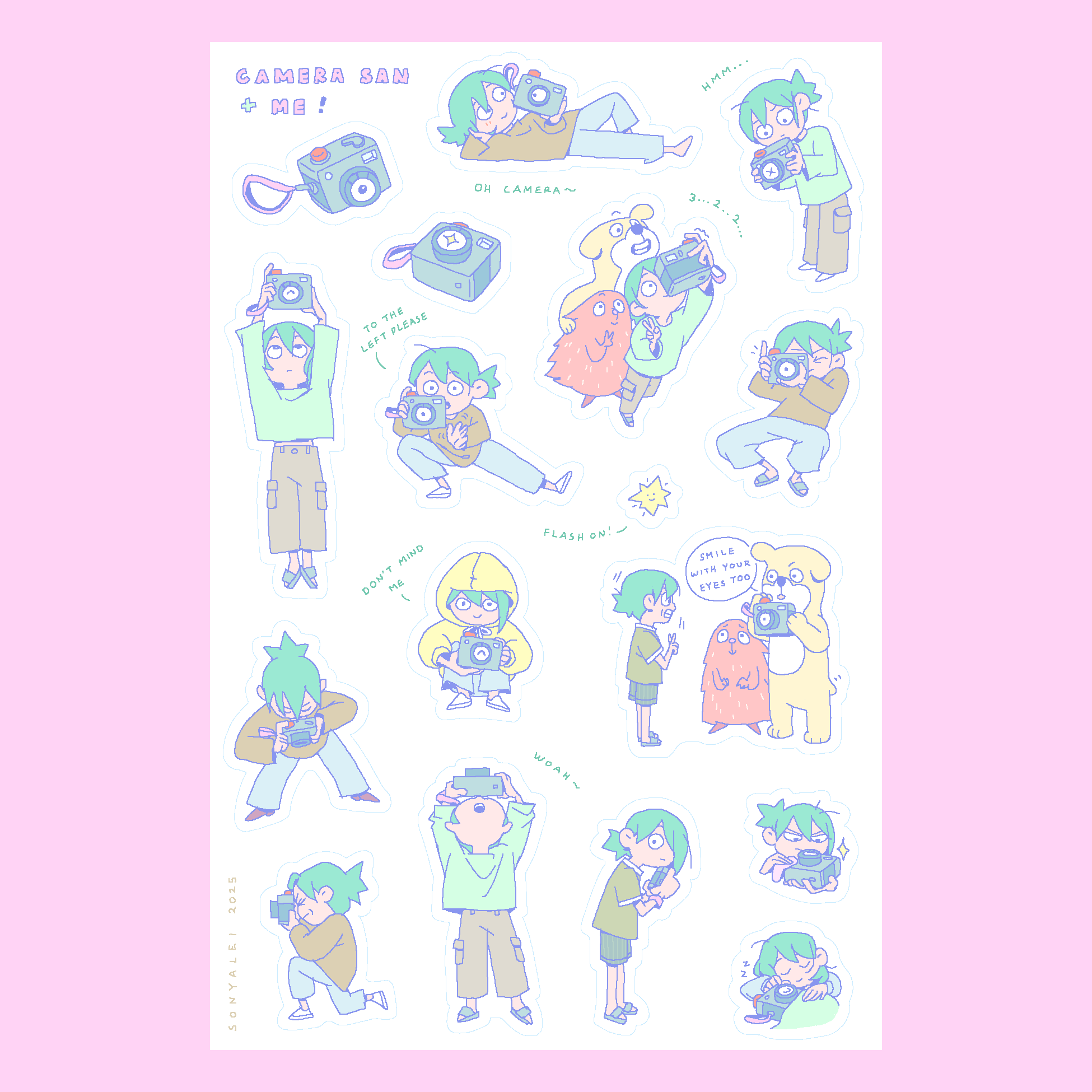 Camera san and me sticker sheet for insta.png