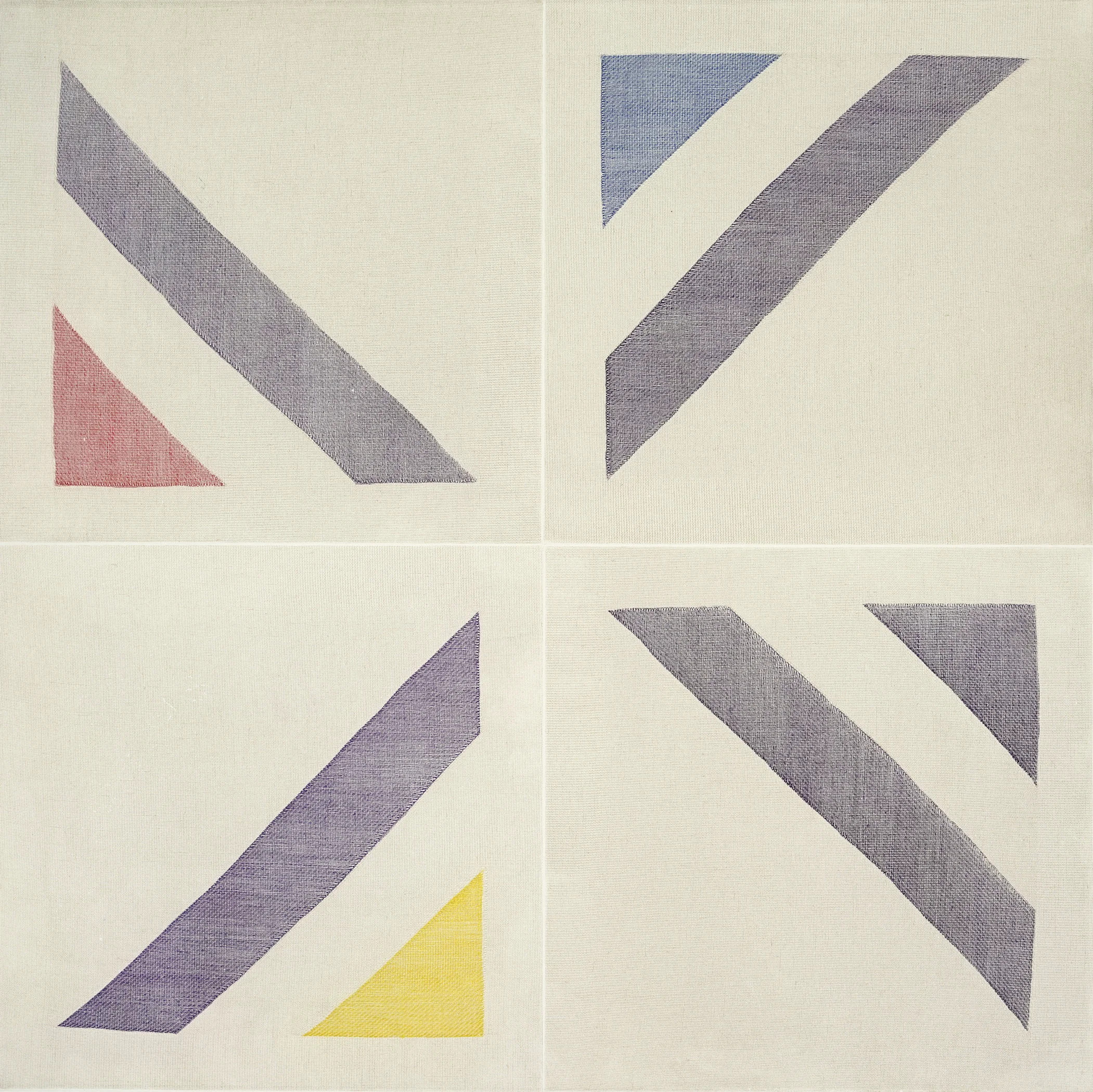 TWILL WEAVE GRID (PERMANENT VIOLET/RUBY RED/COBALT BLUE/PRIMROSE YELLOW), 2015