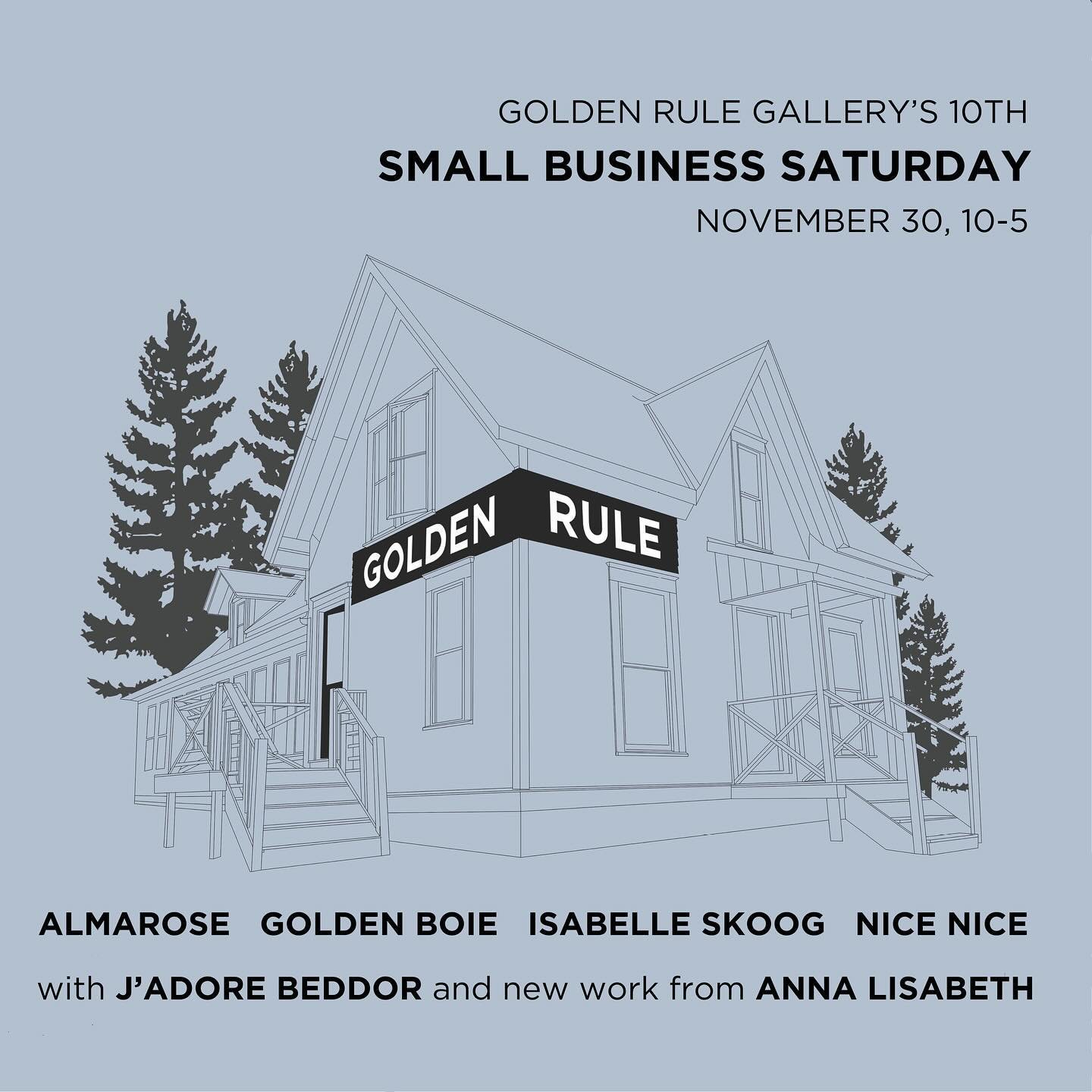 Hello beautiful friends. I&rsquo;m popping in to let you know that this Saturday I will be stocking up new inventory over at @goldenrulegallery as a part of Small Business Saturday. It&rsquo;s been such an honor to team up with Erin and Co. year afte