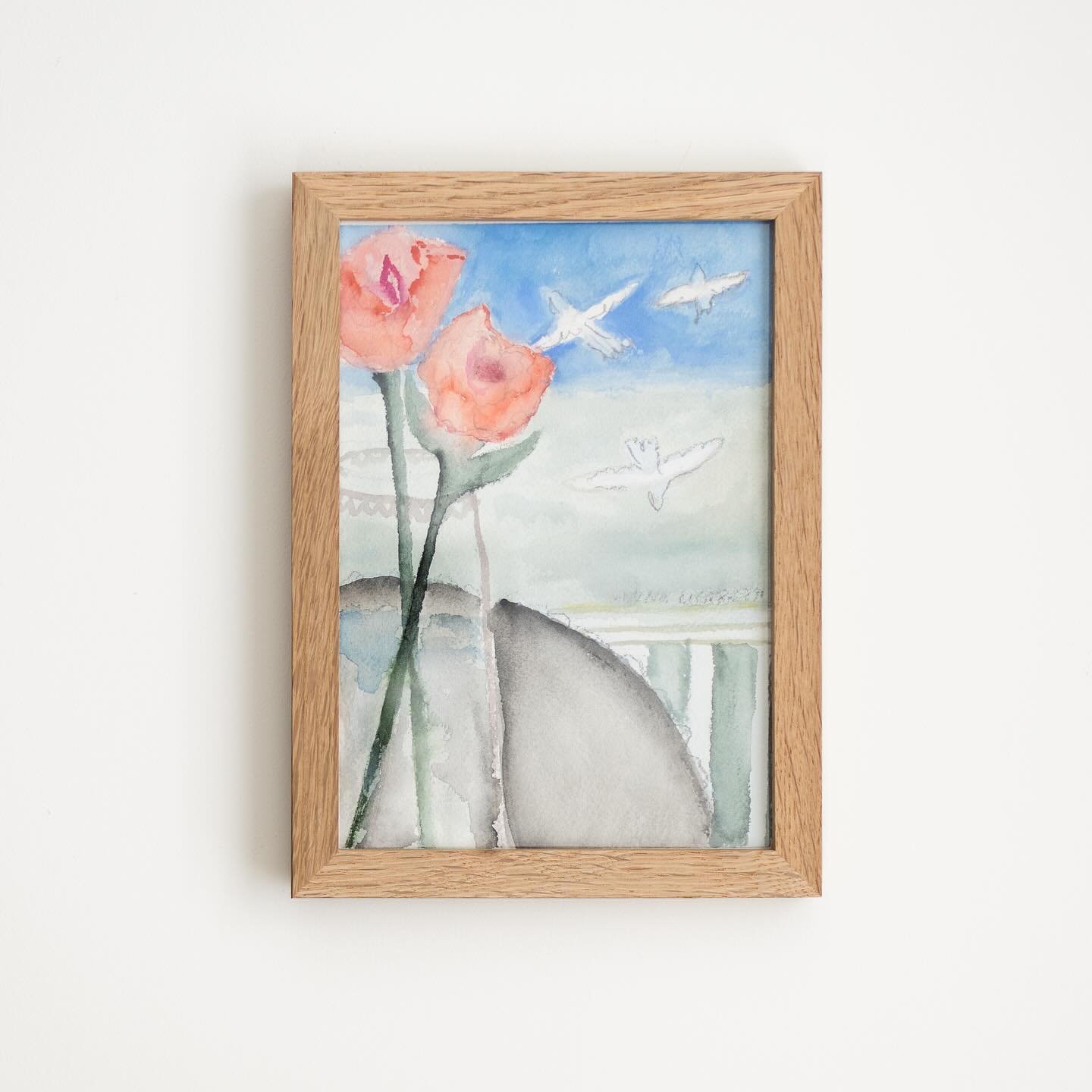 So much new inventory on my website today! Prints, postcards, and framed originals from October &hearts;️ so grateful for everyone who has shared excitement over these pieces - it means the world to me! #shopsmall #artistsoninstagram