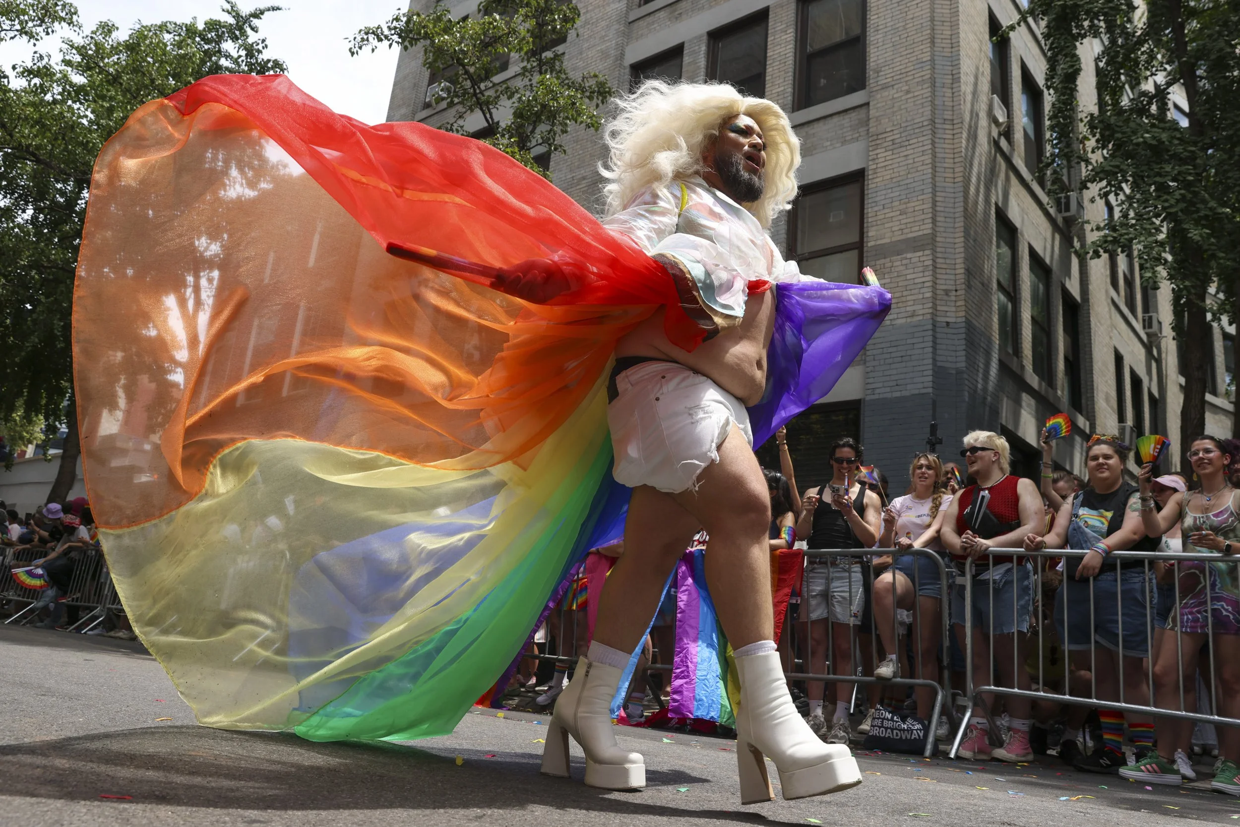  A drag queen takes part in the annual Pride March in New York, New York, USA, 29 June 2025.  