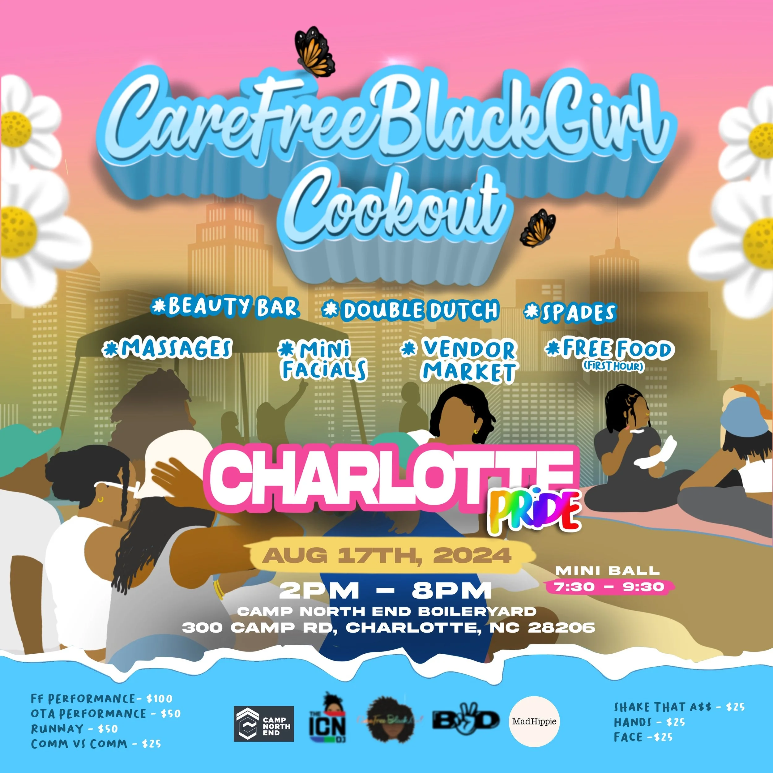 #CareFreeBlackGirl Cookout Charlotte Pride