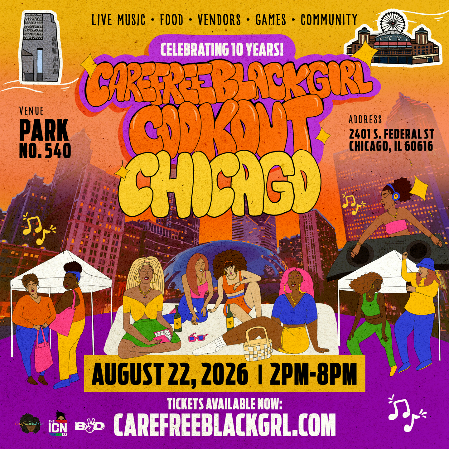 #CareFreeBlackGirl CookOut Chicago