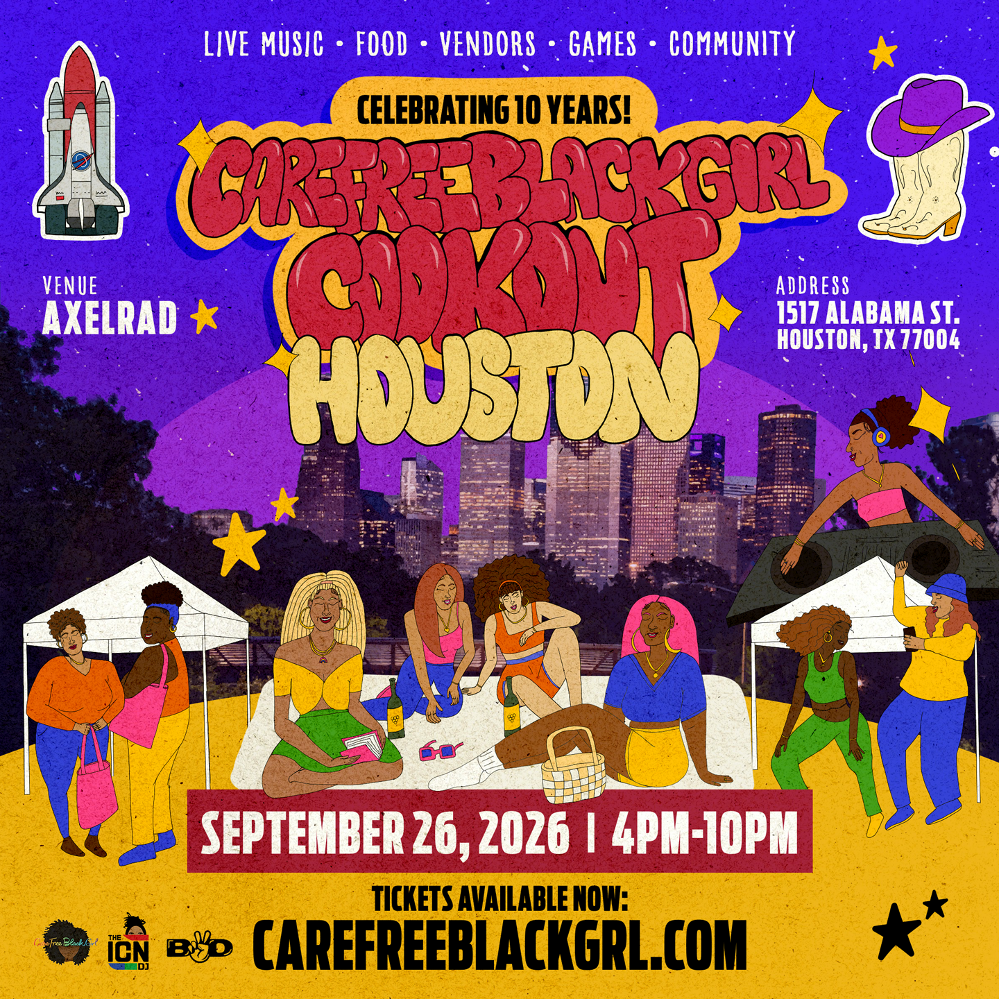 #CareFreeBlackGirl CookOut Houston