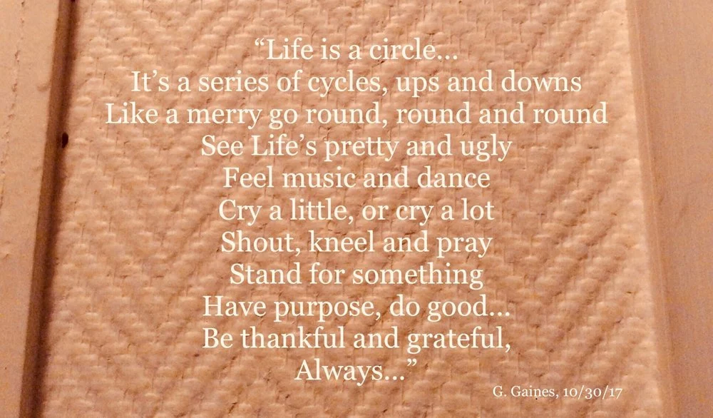 G Diary: "Moving in Circles"