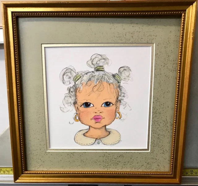   “Edee”   I re-imagine my fore-elders as children.  13 1/2x13 1/2   Les Enfants Collection  13 1/2x13 1/2   Les Enfants Collection     