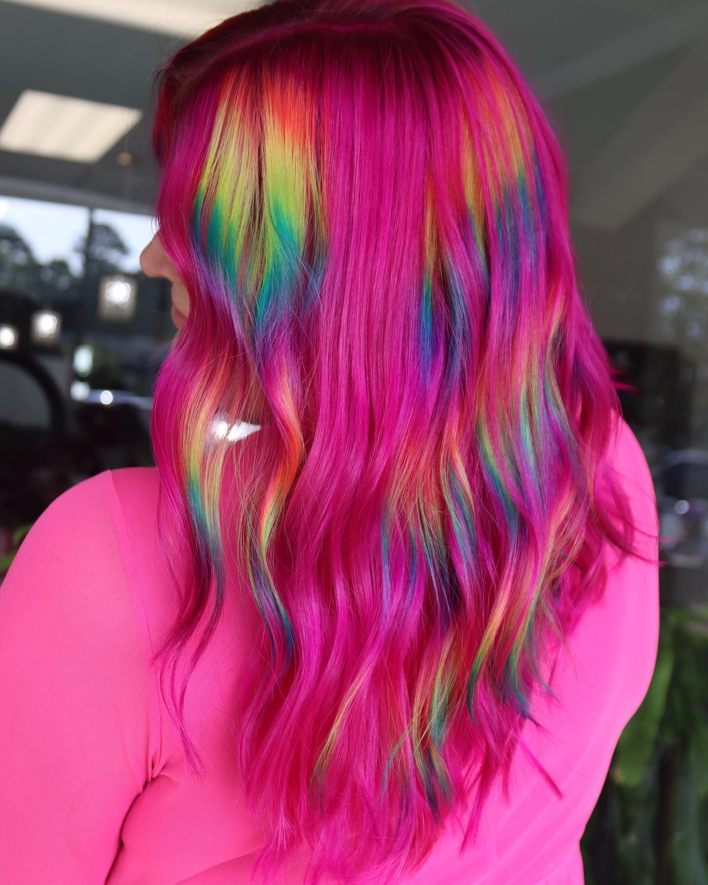 This Danger Jones masterpiece by Ashlee is giving what it needed to give &amp; MORE. 😍💗

It&rsquo;s safe to say we are obsessed. 🙌

#salon #hair #beauty #haircut #hairstylist #haircolor #hairstyles #hairstyle #cary #hairsalon #carync #balayage #ha