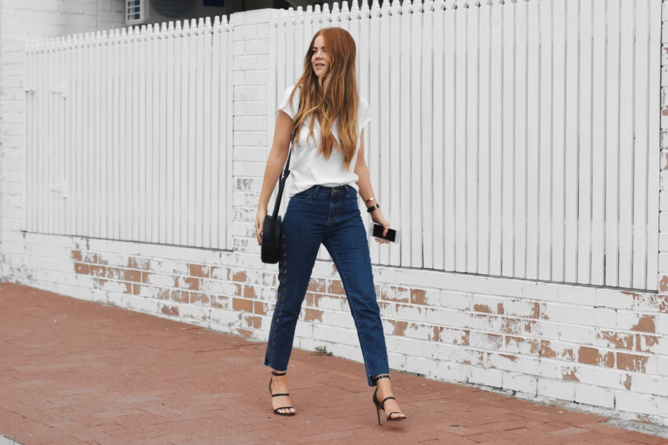 Elevating the Classic White Tee and Blue Jeans Look