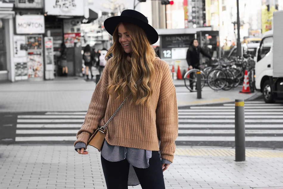 Chunky Knits and Ripped Denim in Tokyo