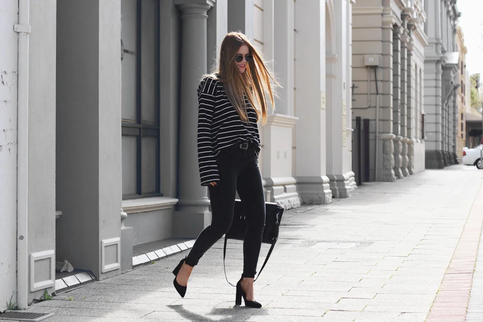 The Perfect Striped Top and Skinny Jeans