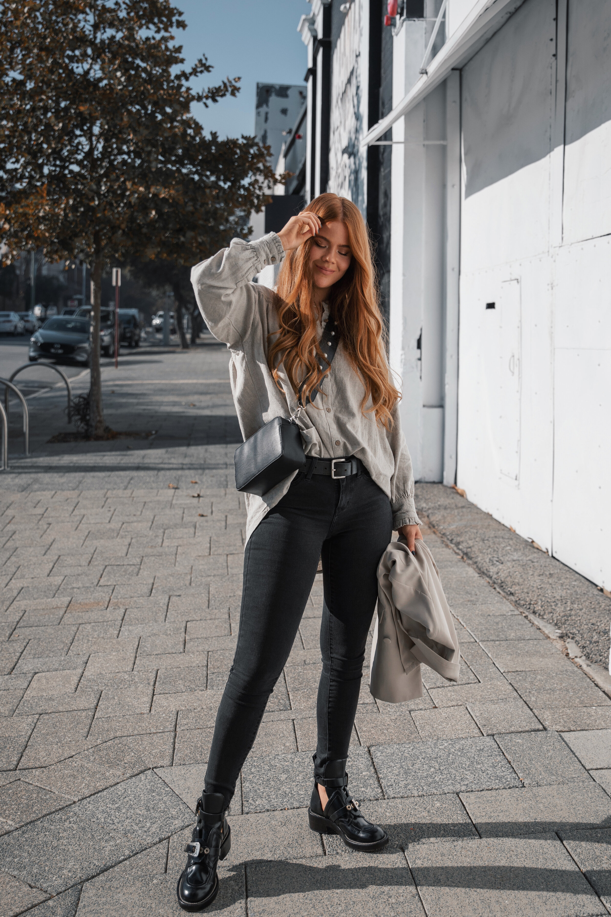 An Oversized Shirt, Skinny Jeans and Boots — Lion in the Wild