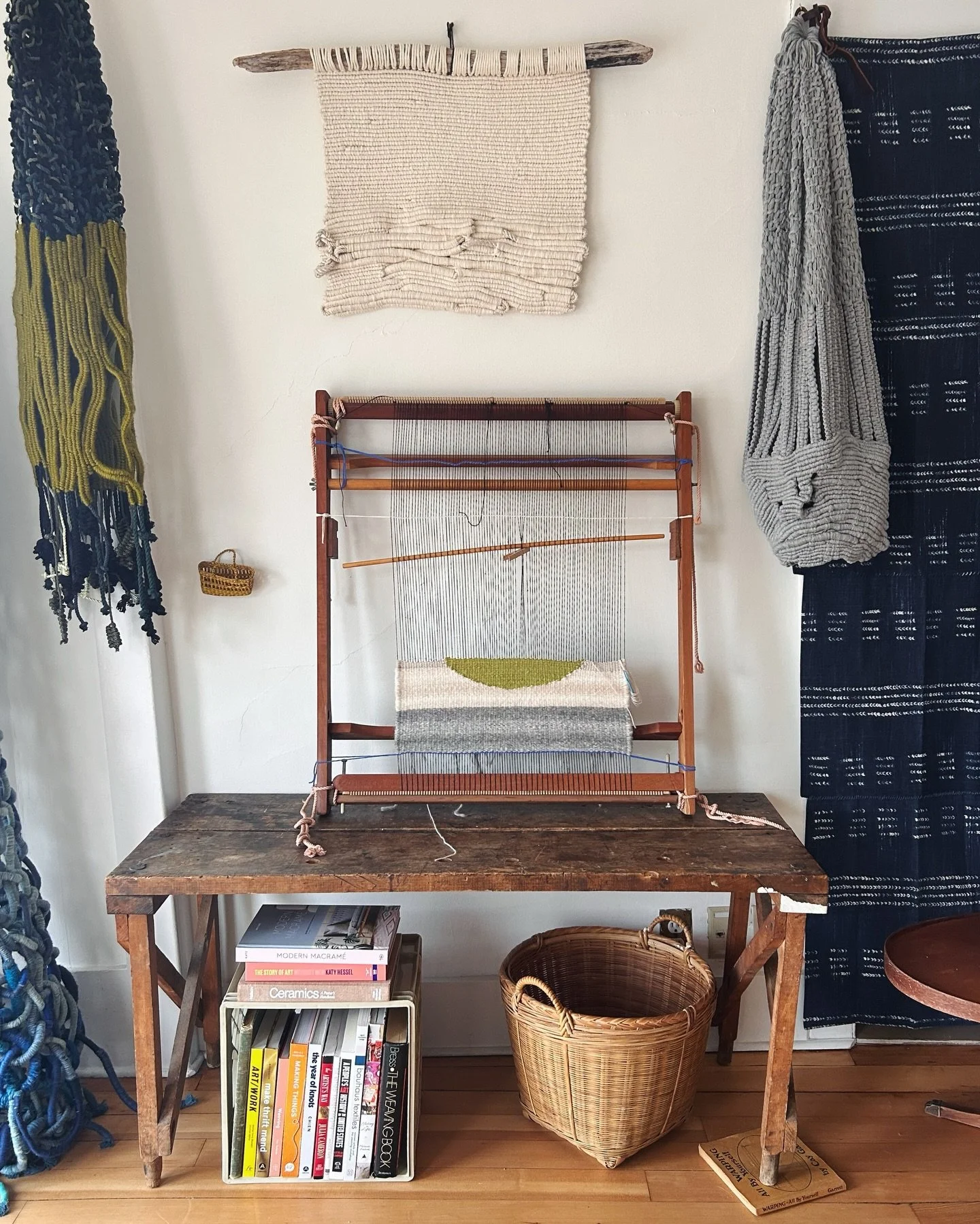 Opening my studio for Montpelier&rsquo;s Art Walk on Friday, April 3 - I&rsquo;ll be there 4-7pm. You&rsquo;ll for sure find fiber work, doodles/paintings, thoughts and ideas in process, probably yarn scraps on the floor. Happy to make a sale IRL if 